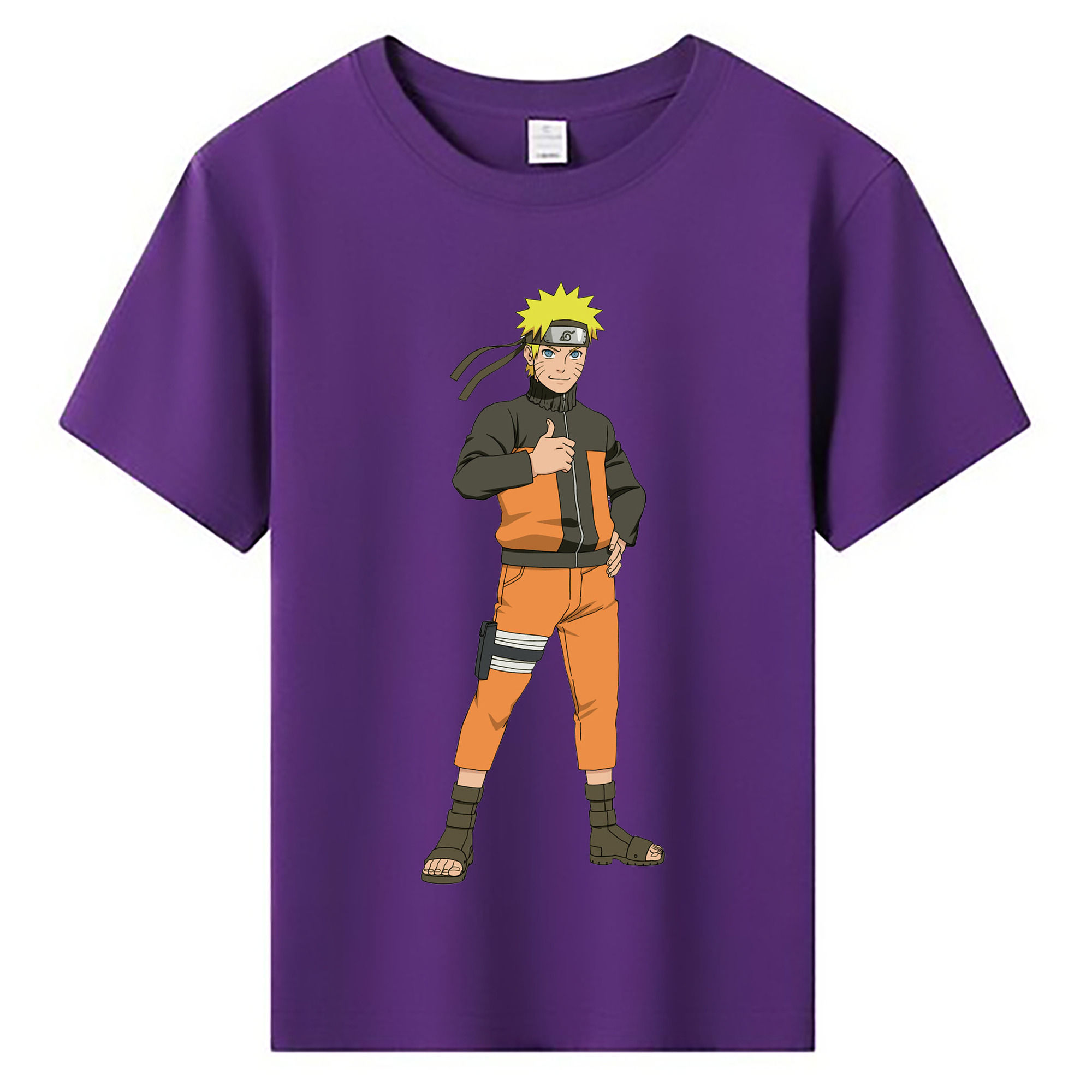 （画像用） NARUTO -ナルト- うずまき ナルト Uzumaki Naruto 綿100％キッズTシャツ（フロントプリント）