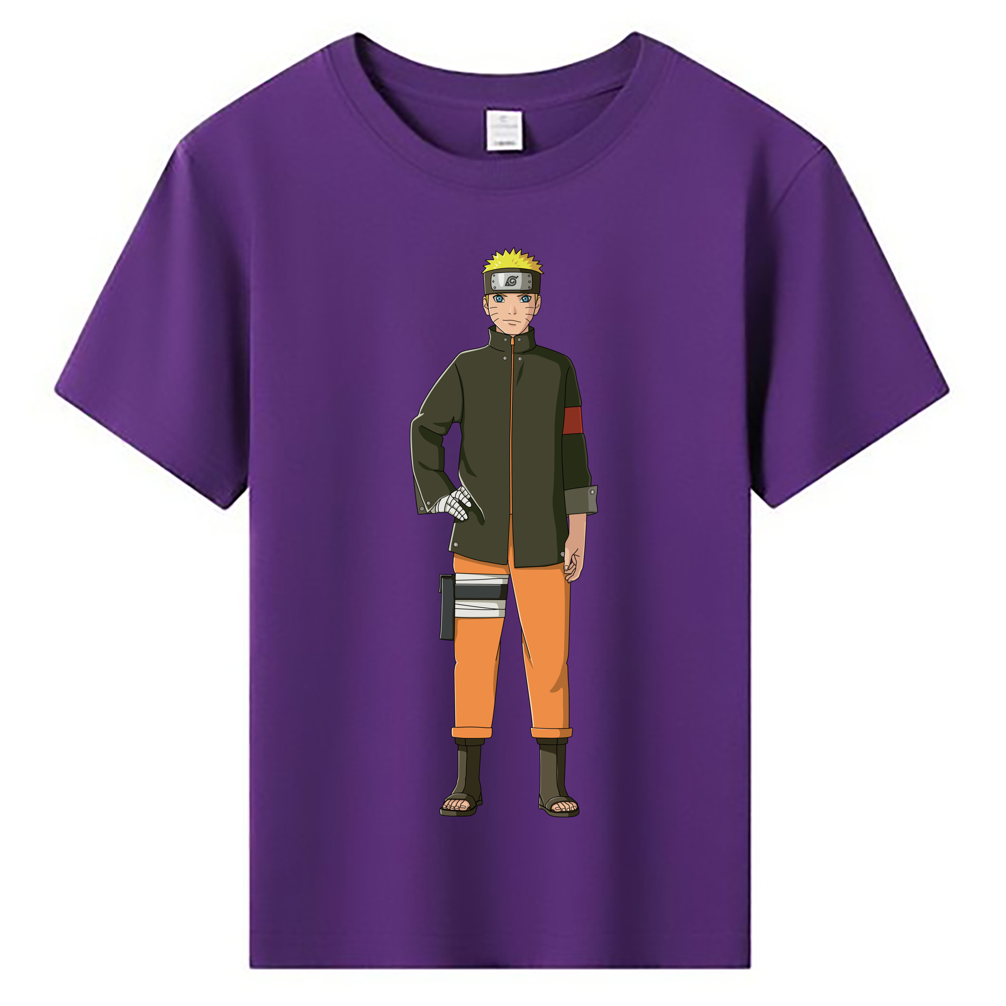 （画像用） NARUTO -ナルト- うずまき ナルト Uzumaki Naruto 綿100％キッズTシャツ（フロントプリント）
