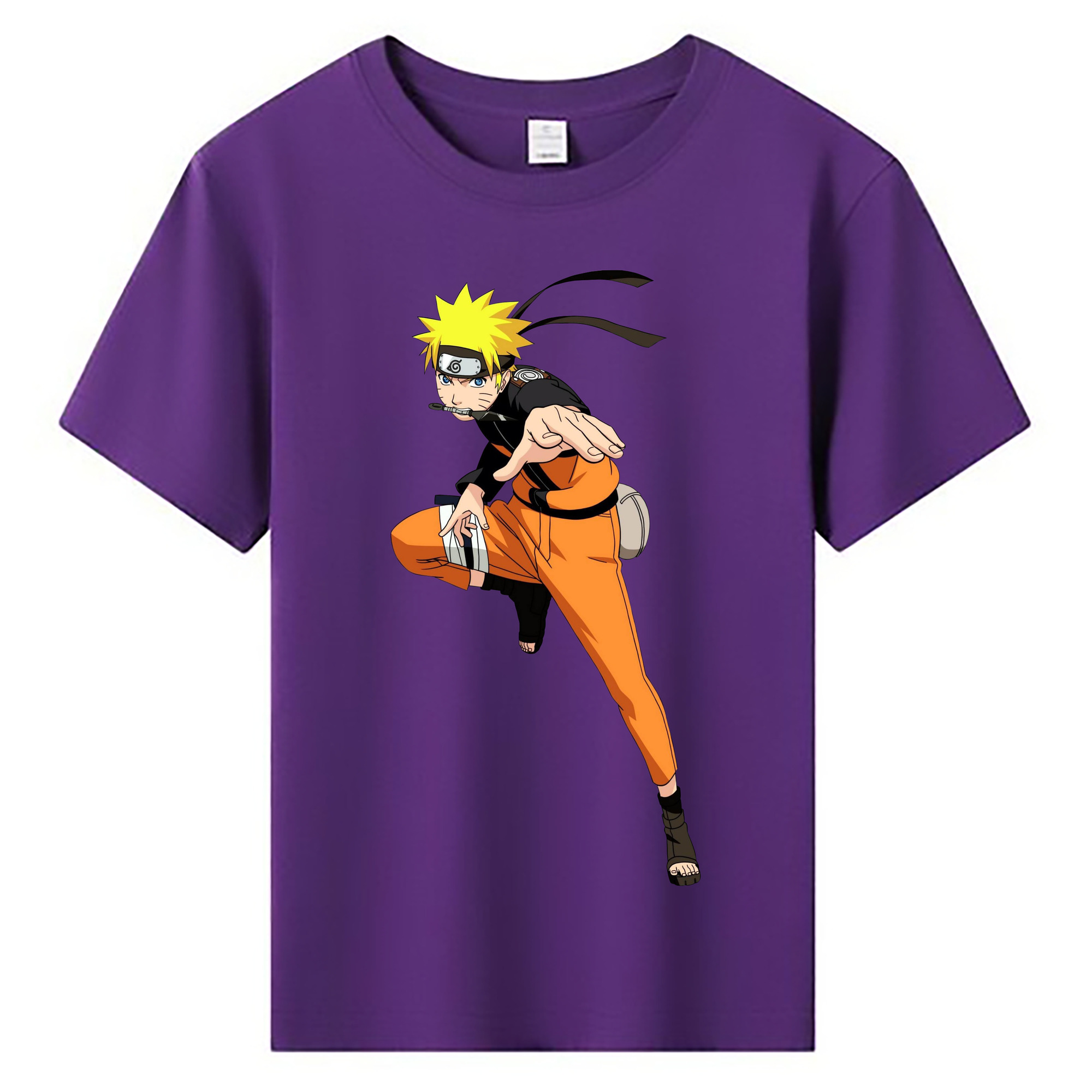 （画像用） NARUTO -ナルト- うずまき ナルト Uzumaki Naruto 綿100％キッズTシャツ（フロントプリント）