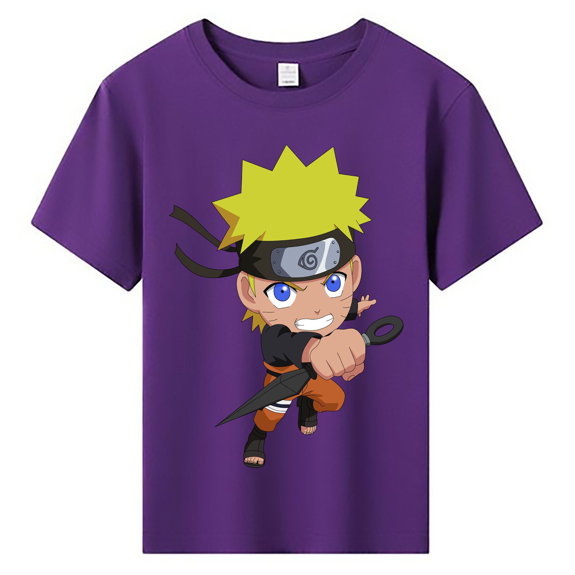 （画像用） NARUTO -ナルト- うずまき ナルト Uzumaki Naruto 綿100％キッズTシャツ（フロントプリント）