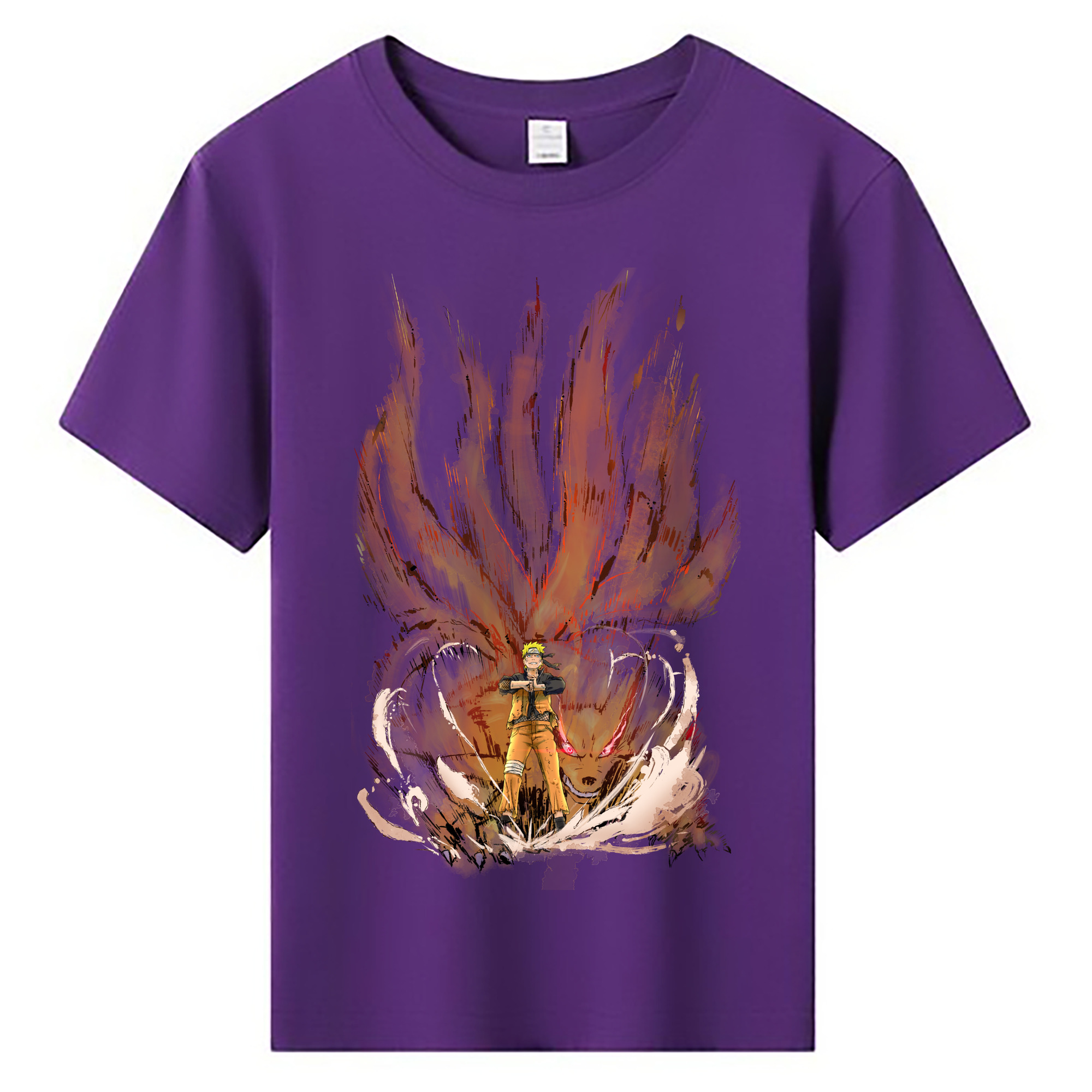 （画像用） NARUTO -ナルト- うずまき ナルト Uzumaki Naruto 綿100％キッズTシャツ（フロントプリント）