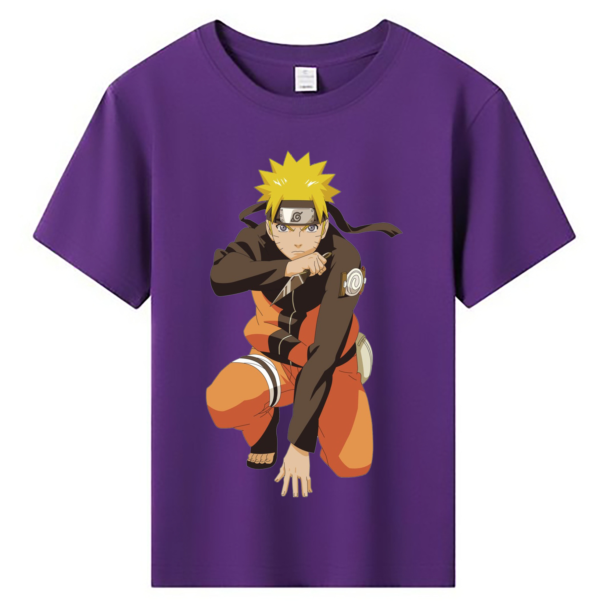 （画像用） NARUTO -ナルト- うずまき ナルト Uzumaki Naruto 綿100％キッズTシャツ（フロントプリント）