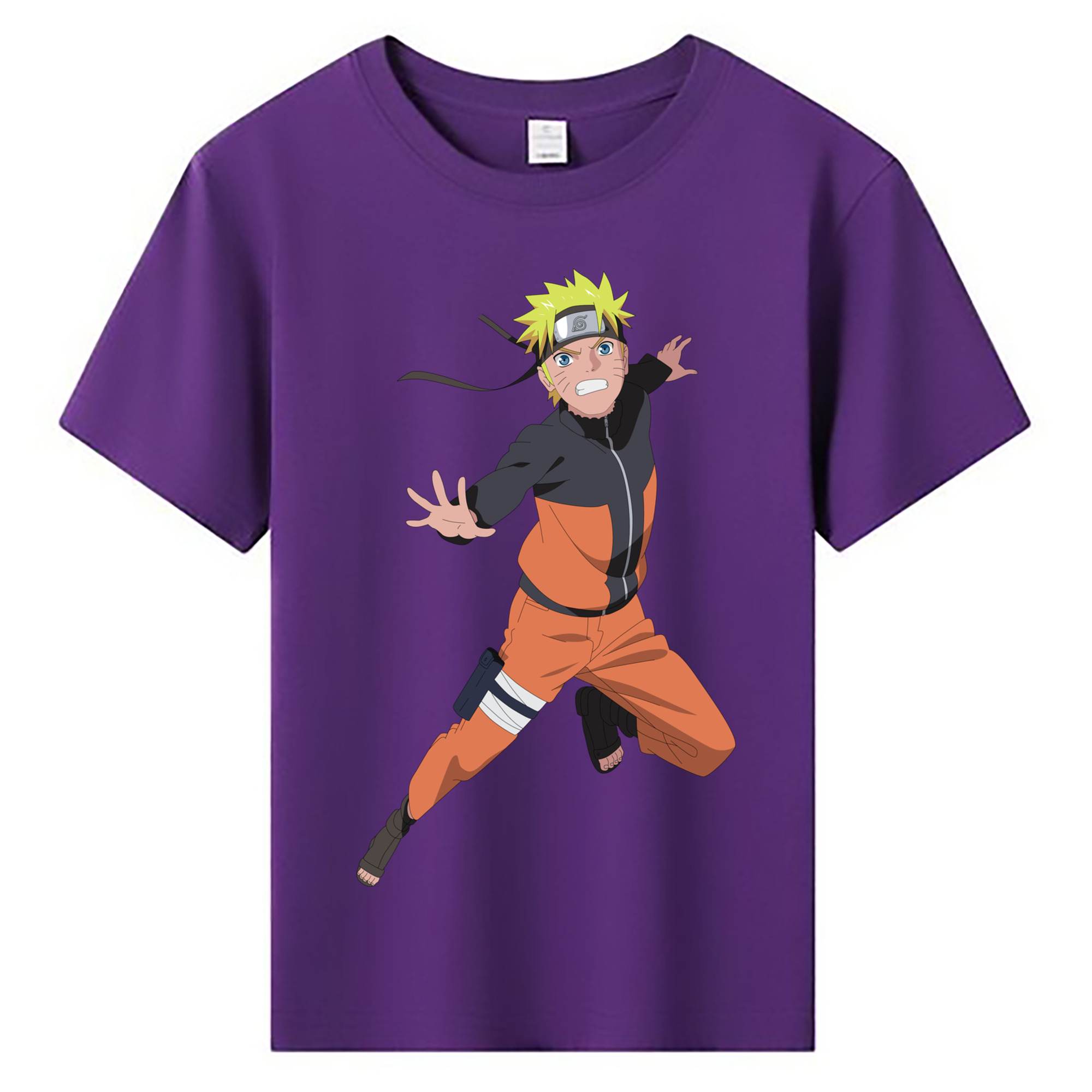 （画像用） NARUTO -ナルト- うずまき ナルト Uzumaki Naruto 綿100％キッズTシャツ（フロントプリント）