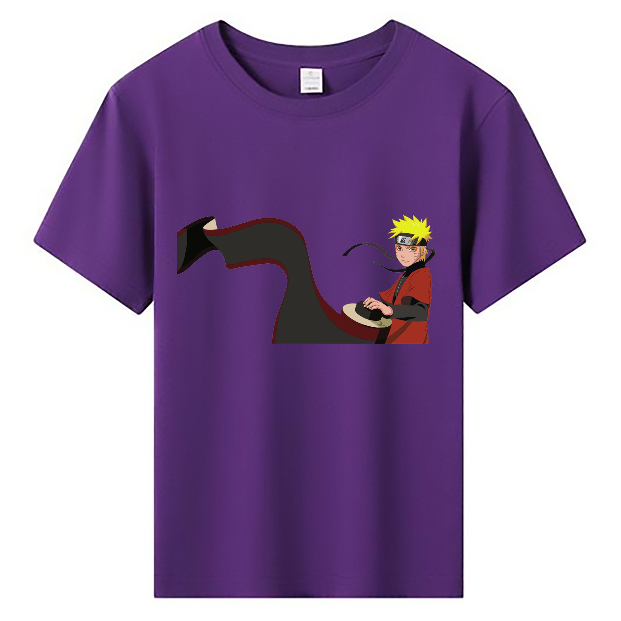（画像用） NARUTO -ナルト- うずまき ナルト Uzumaki Naruto 綿100％キッズTシャツ（フロントプリント）
