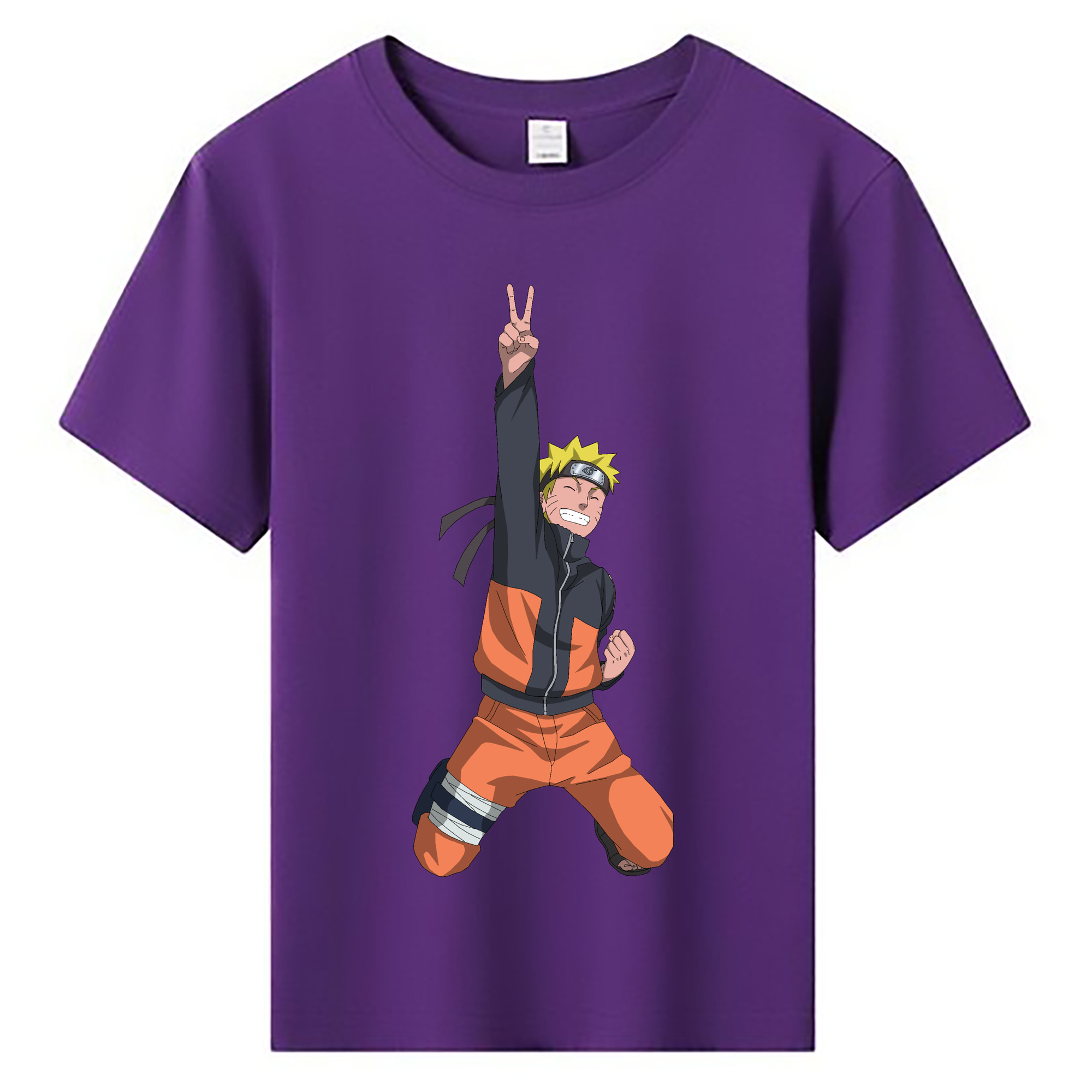 （画像用） NARUTO -ナルト- うずまき ナルト Uzumaki Naruto 綿100％キッズTシャツ（フロントプリント）