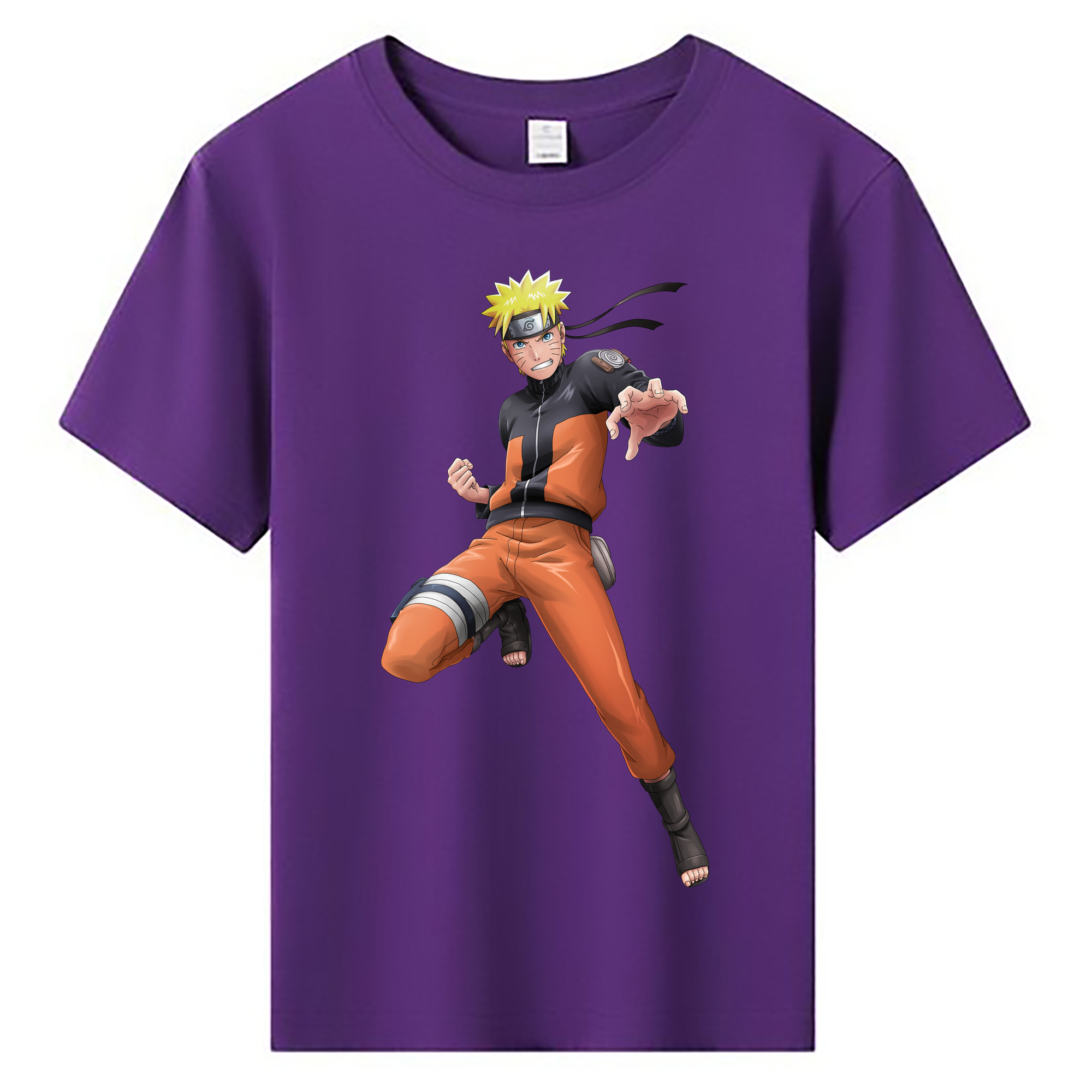 （画像用） NARUTO -ナルト- うずまき ナルト Uzumaki Naruto 綿100％キッズTシャツ（フロントプリント）