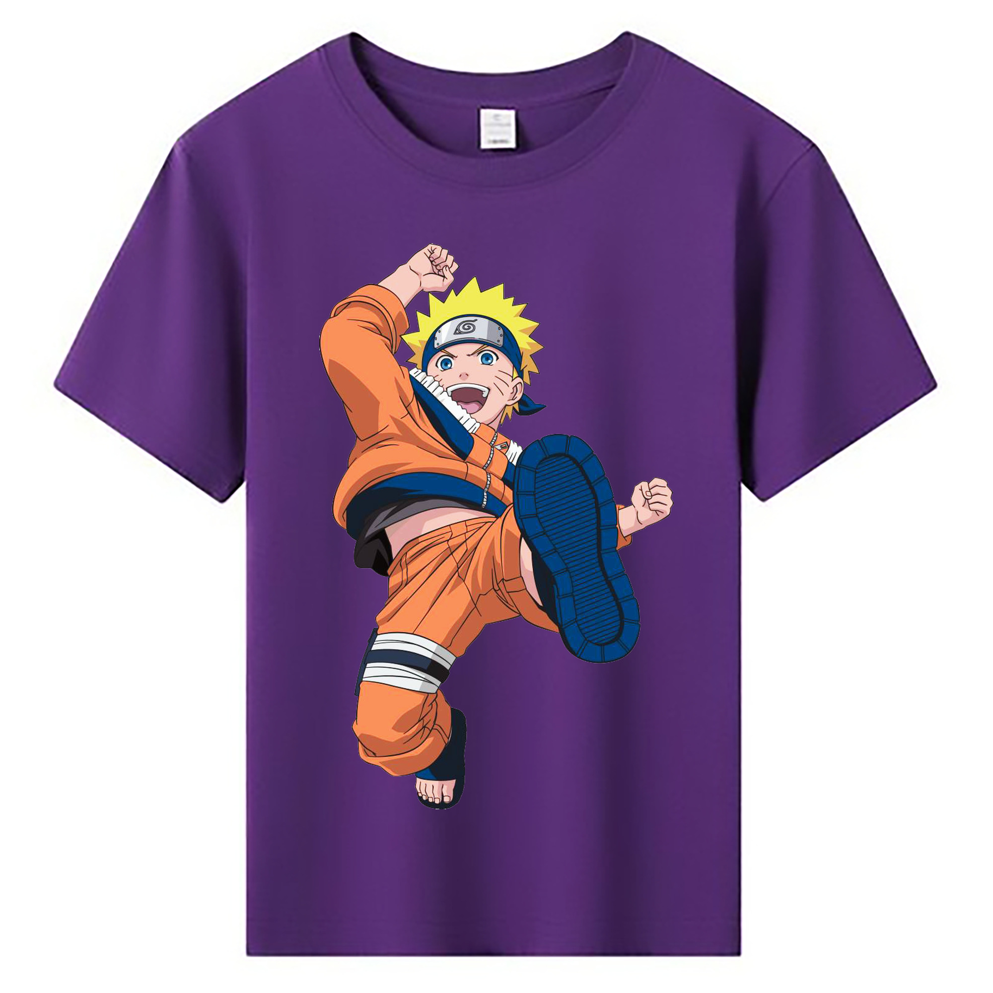 （画像用） NARUTO -ナルト- うずまき ナルト Uzumaki Naruto 綿100％キッズTシャツ（フロントプリント）