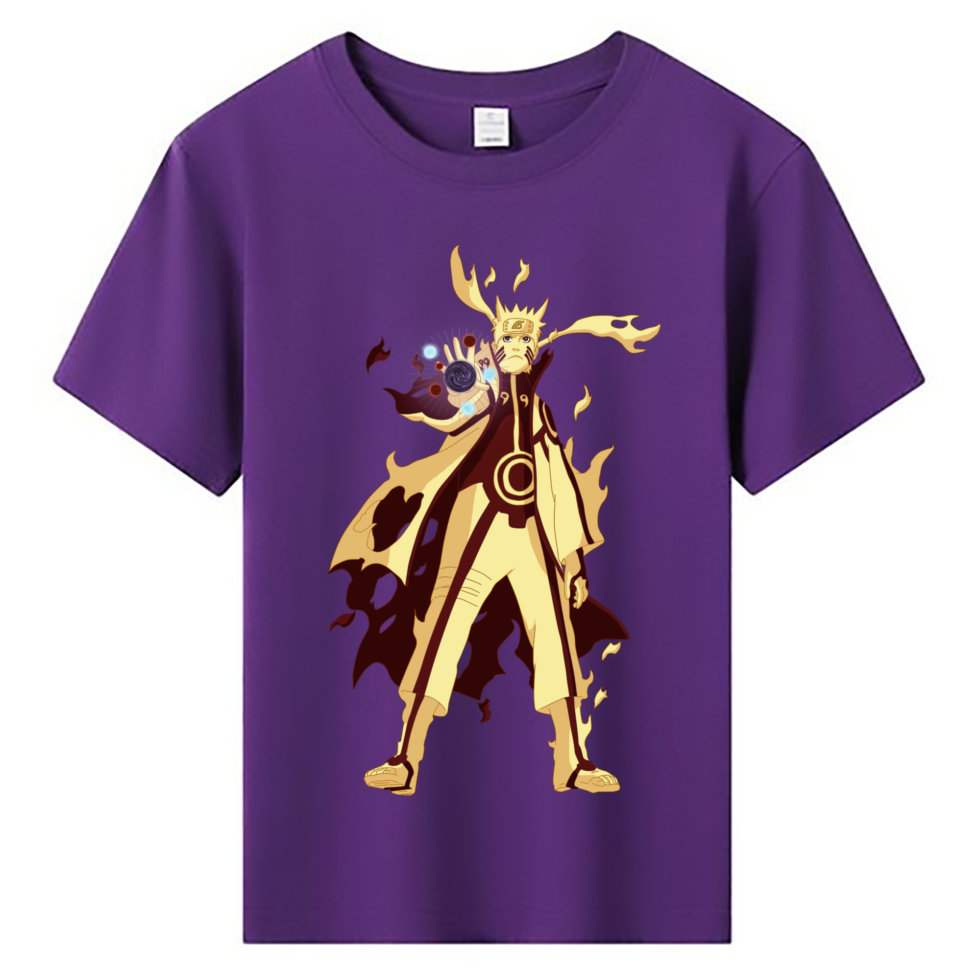（画像用） NARUTO -ナルト- うずまき ナルト Uzumaki Naruto 綿100％キッズTシャツ（フロントプリント）