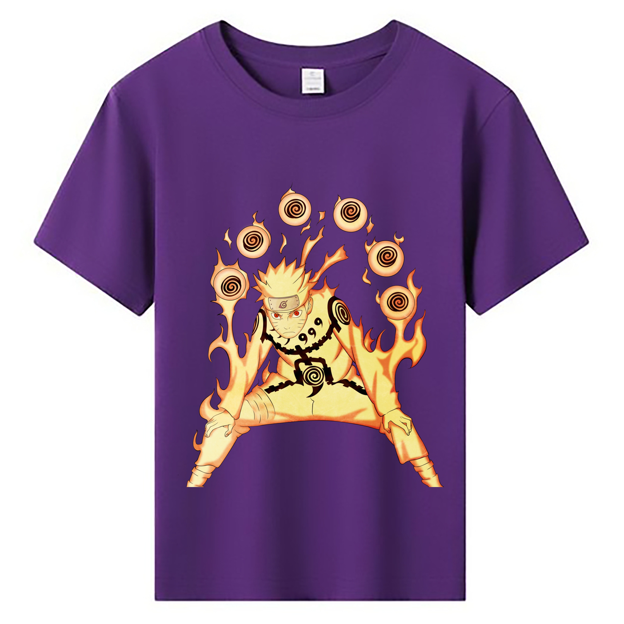 （画像用） NARUTO -ナルト- うずまき ナルト Uzumaki Naruto 綿100％キッズTシャツ（フロントプリント）