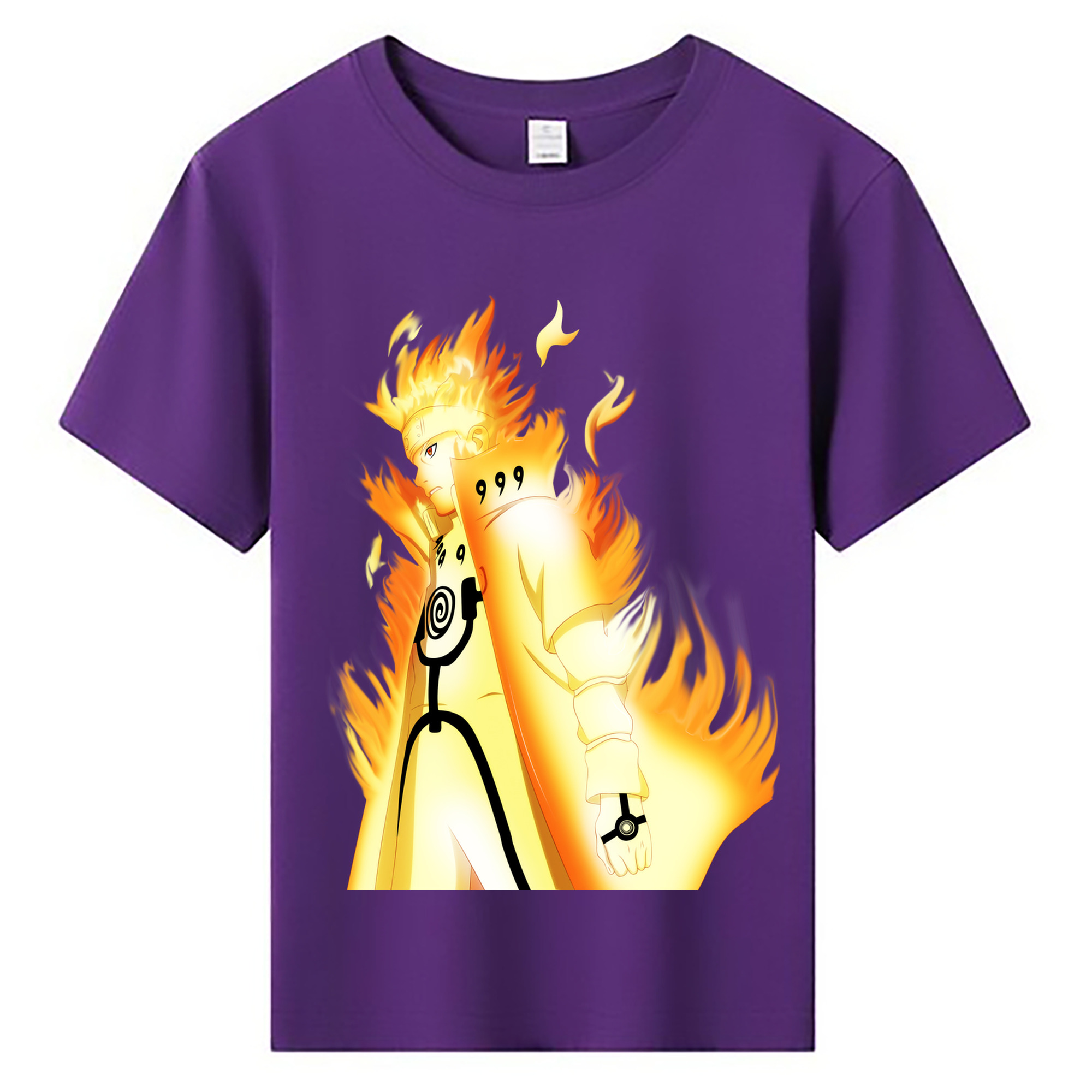 （画像用） NARUTO -ナルト- うずまき ナルト Uzumaki Naruto 綿100％キッズTシャツ（フロントプリント）
