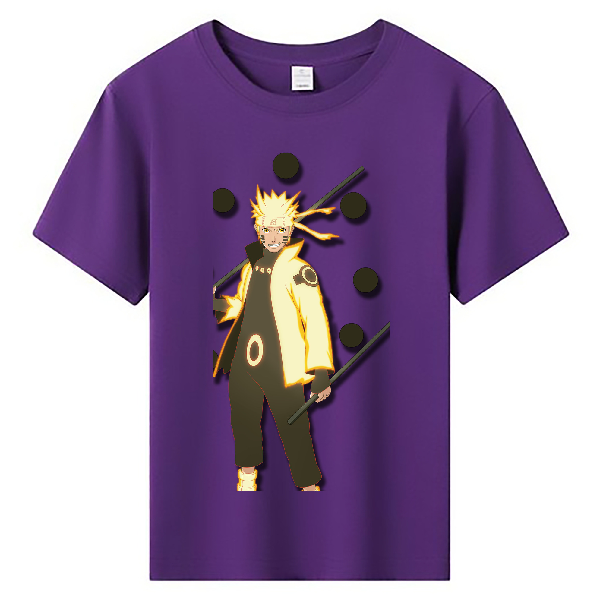 （画像用） NARUTO -ナルト- うずまき ナルト Uzumaki Naruto 綿100％キッズTシャツ（フロントプリント）