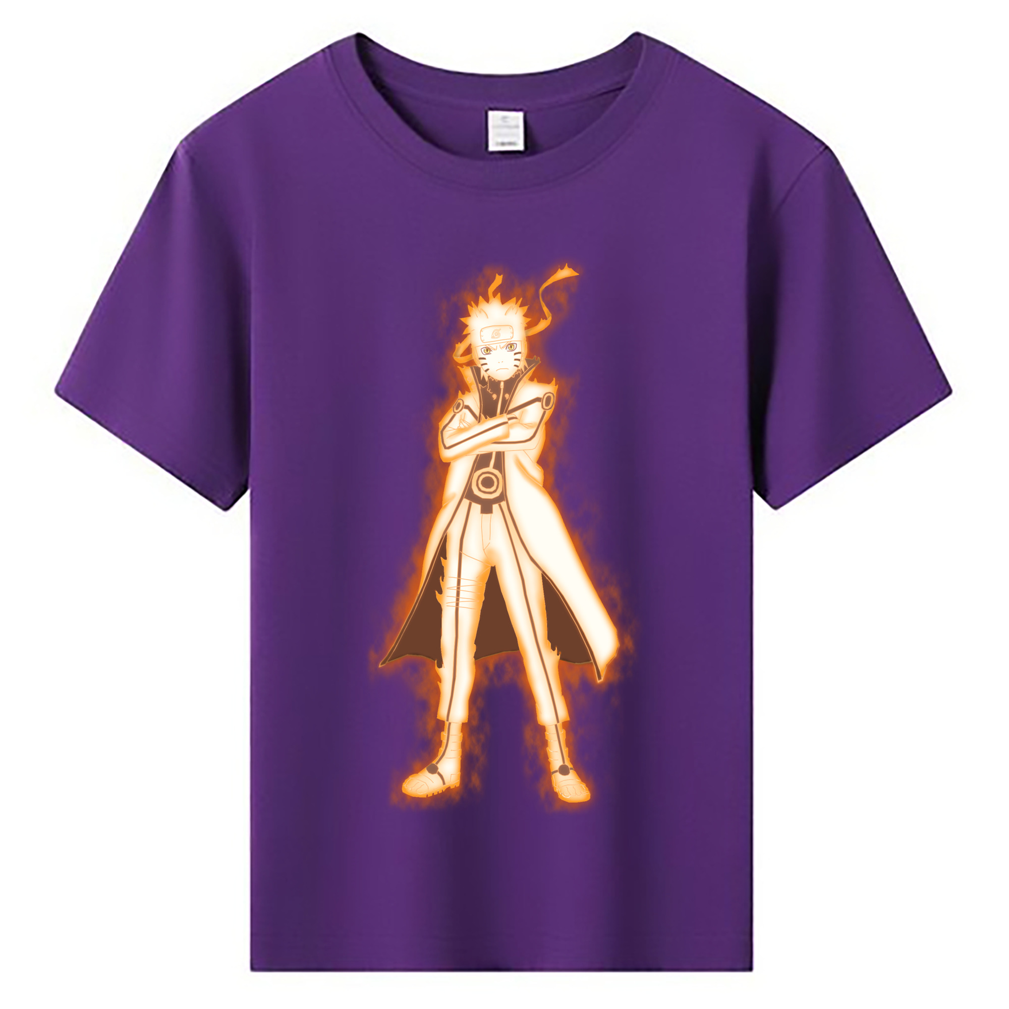 （画像用） NARUTO -ナルト- うずまき ナルト Uzumaki Naruto 綿100％キッズTシャツ（フロントプリント）