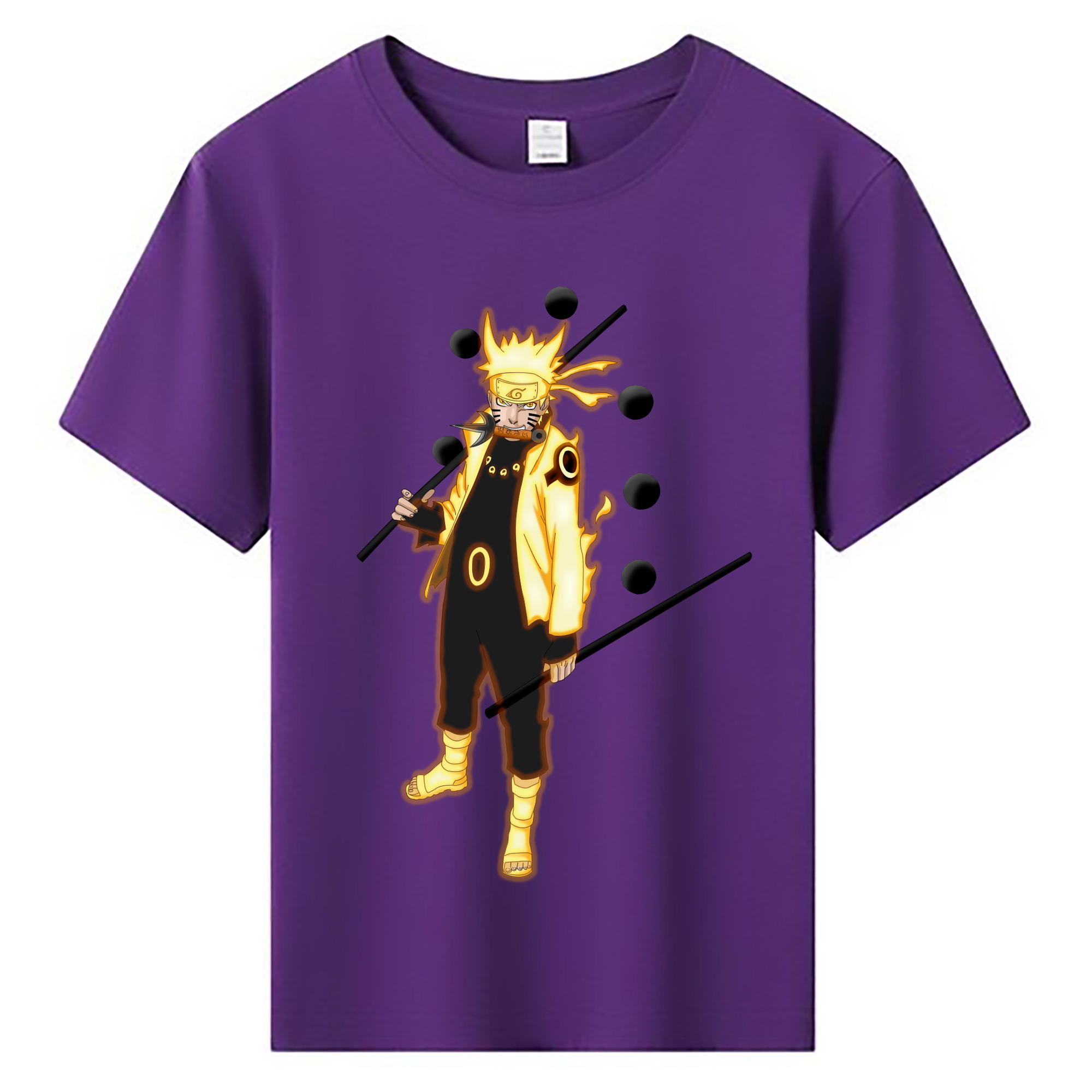 （画像用） NARUTO -ナルト- うずまき ナルト Uzumaki Naruto 綿100％キッズTシャツ（フロントプリント）