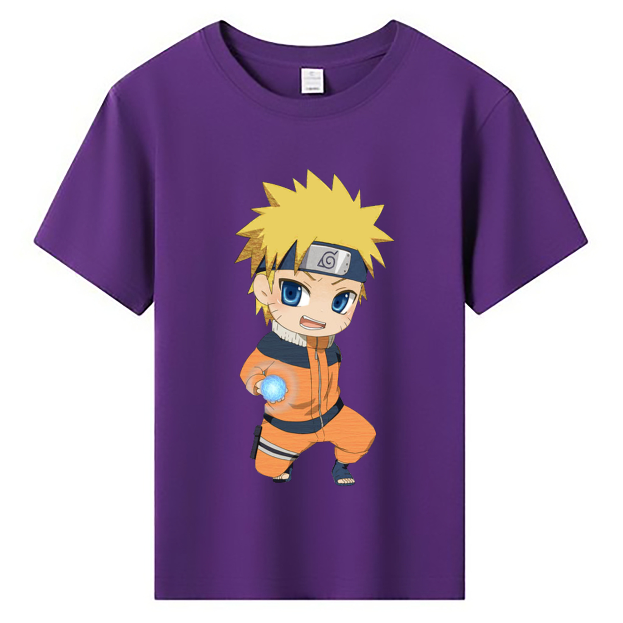 （画像用） NARUTO -ナルト- うずまき ナルト Uzumaki Naruto 綿100％キッズTシャツ（フロントプリント）
