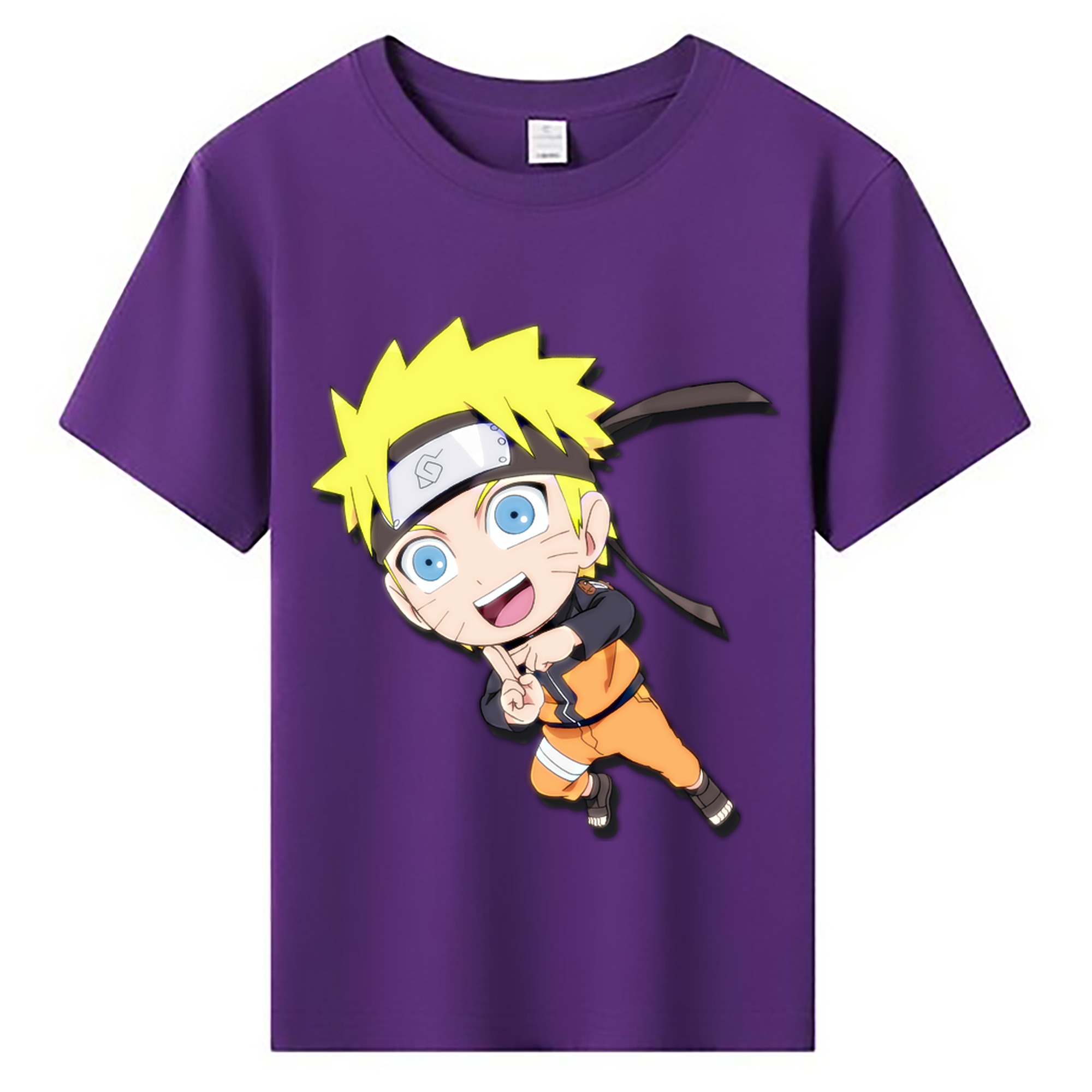 （画像用） NARUTO -ナルト- うずまき ナルト Uzumaki Naruto 綿100％キッズTシャツ（フロントプリント）