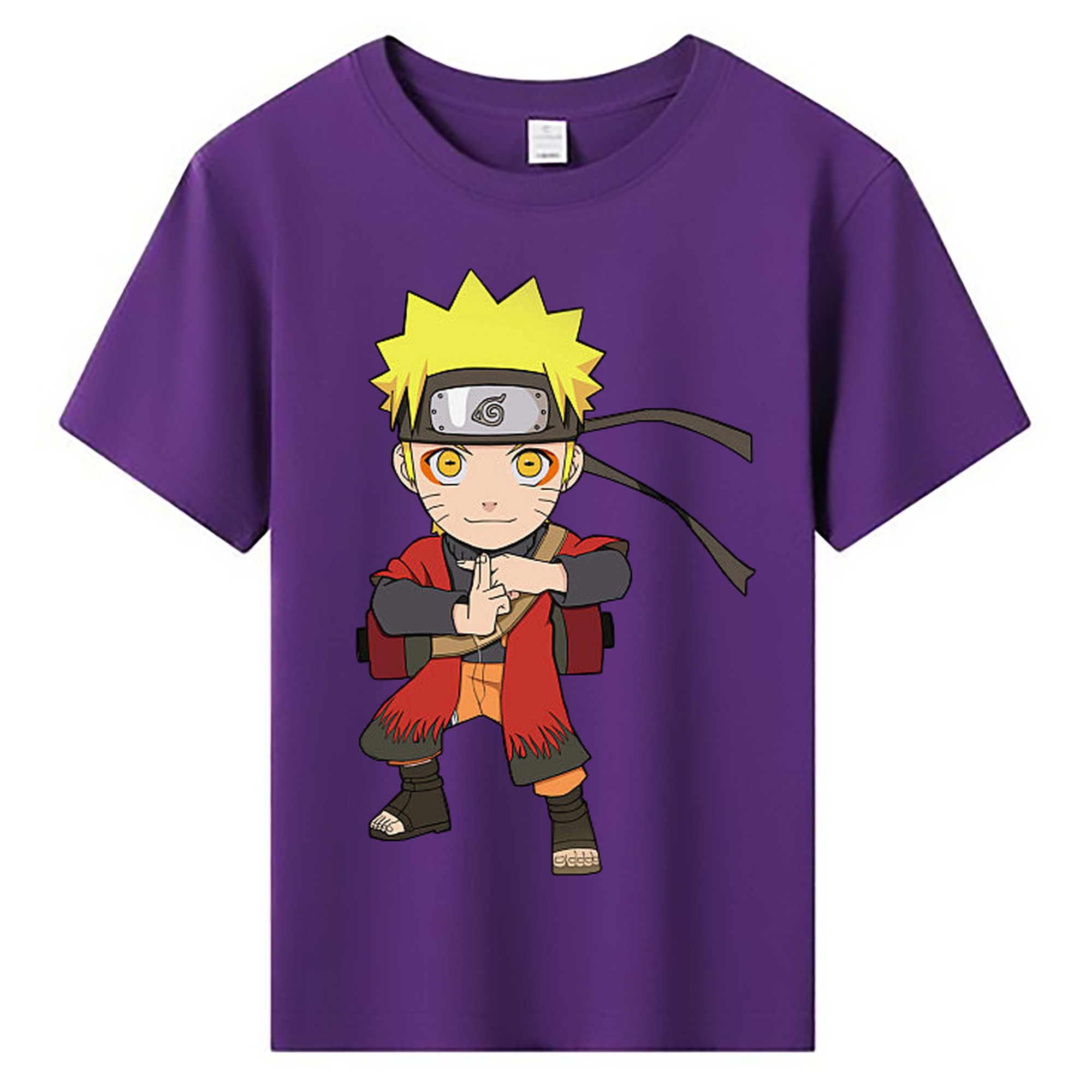 （画像用） NARUTO -ナルト- うずまき ナルト Uzumaki Naruto 綿100％キッズTシャツ（フロントプリント）