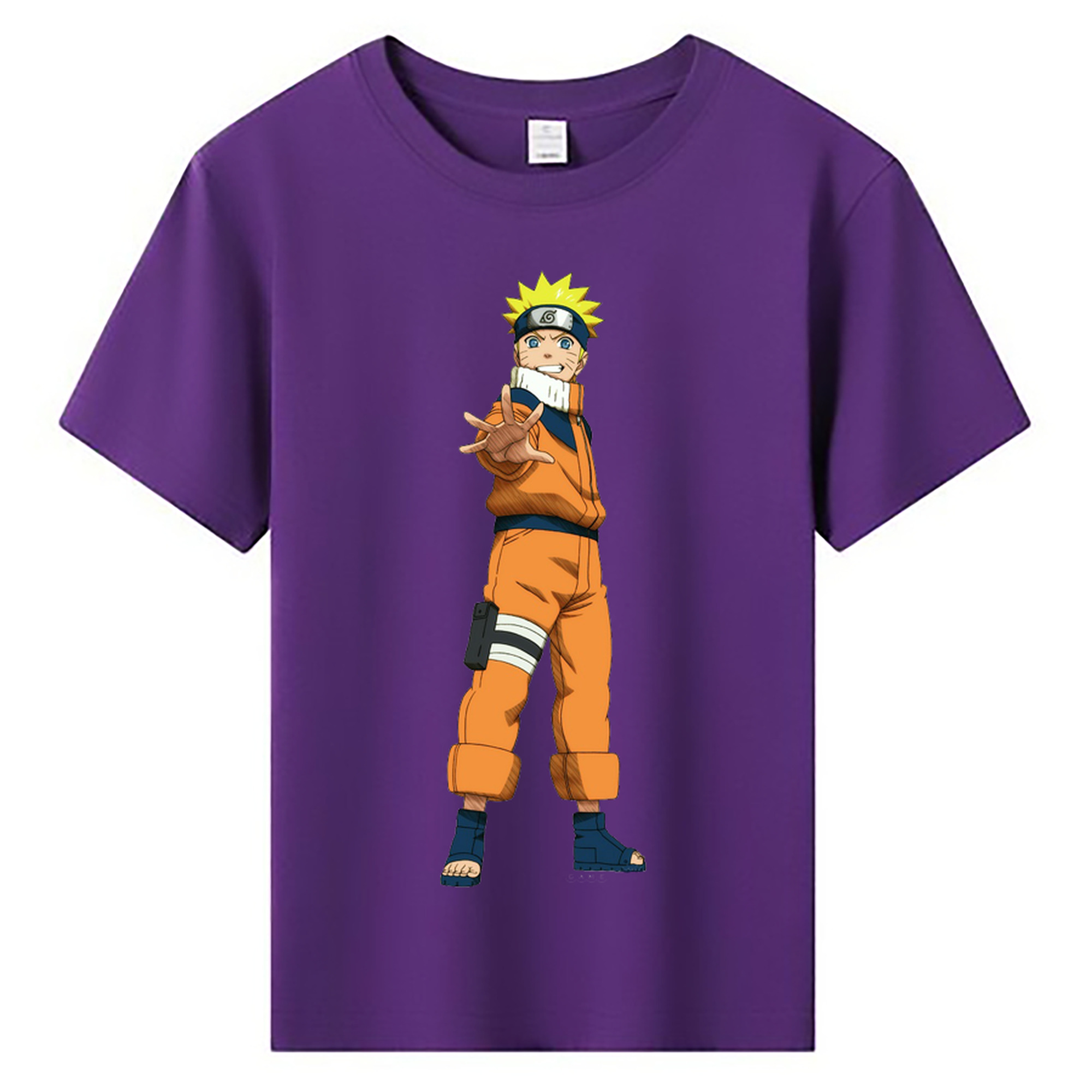（画像用） NARUTO -ナルト- うずまき ナルト Uzumaki Naruto 綿100％キッズTシャツ（フロントプリント）