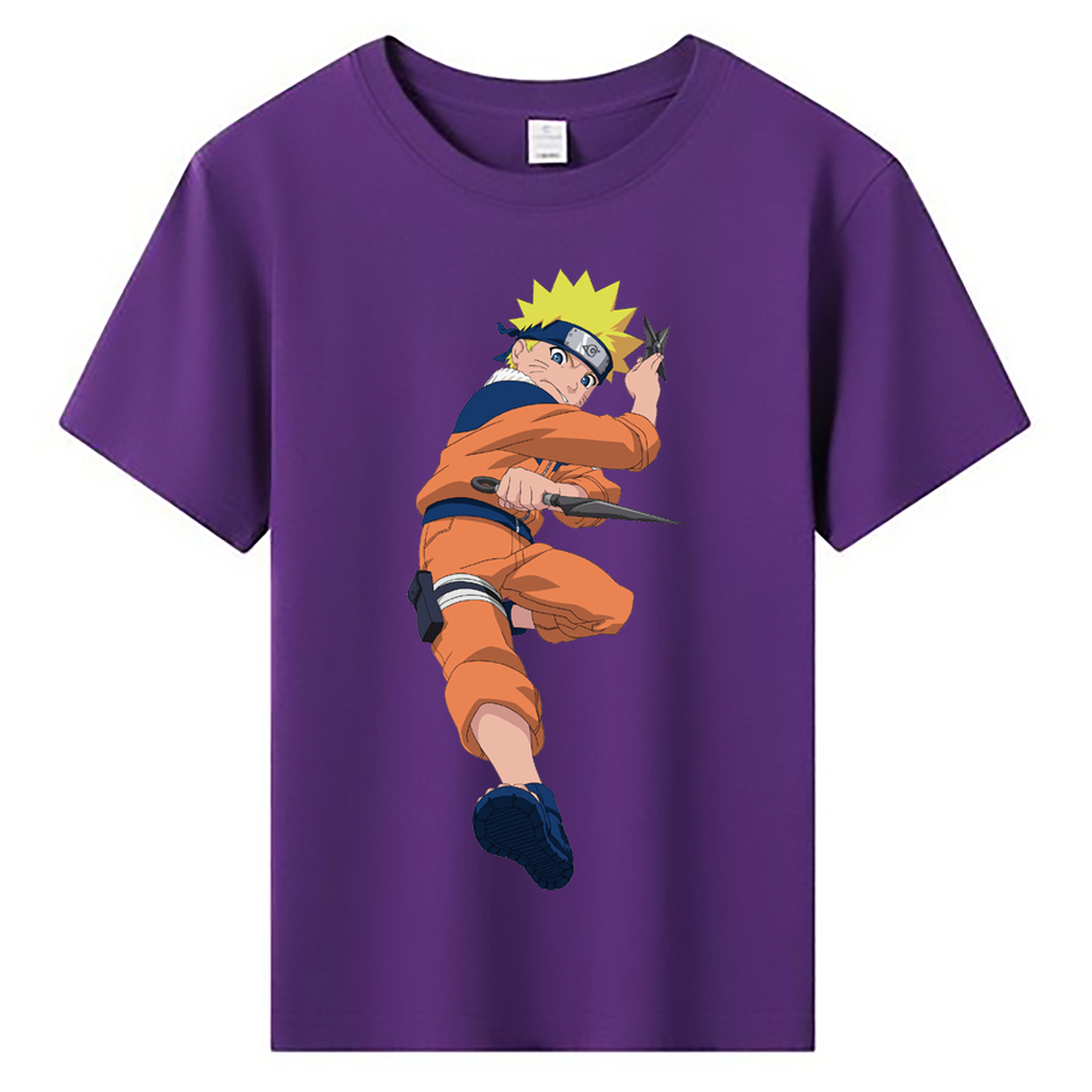（画像用） NARUTO -ナルト- うずまき ナルト Uzumaki Naruto 綿100％キッズTシャツ（フロントプリント）