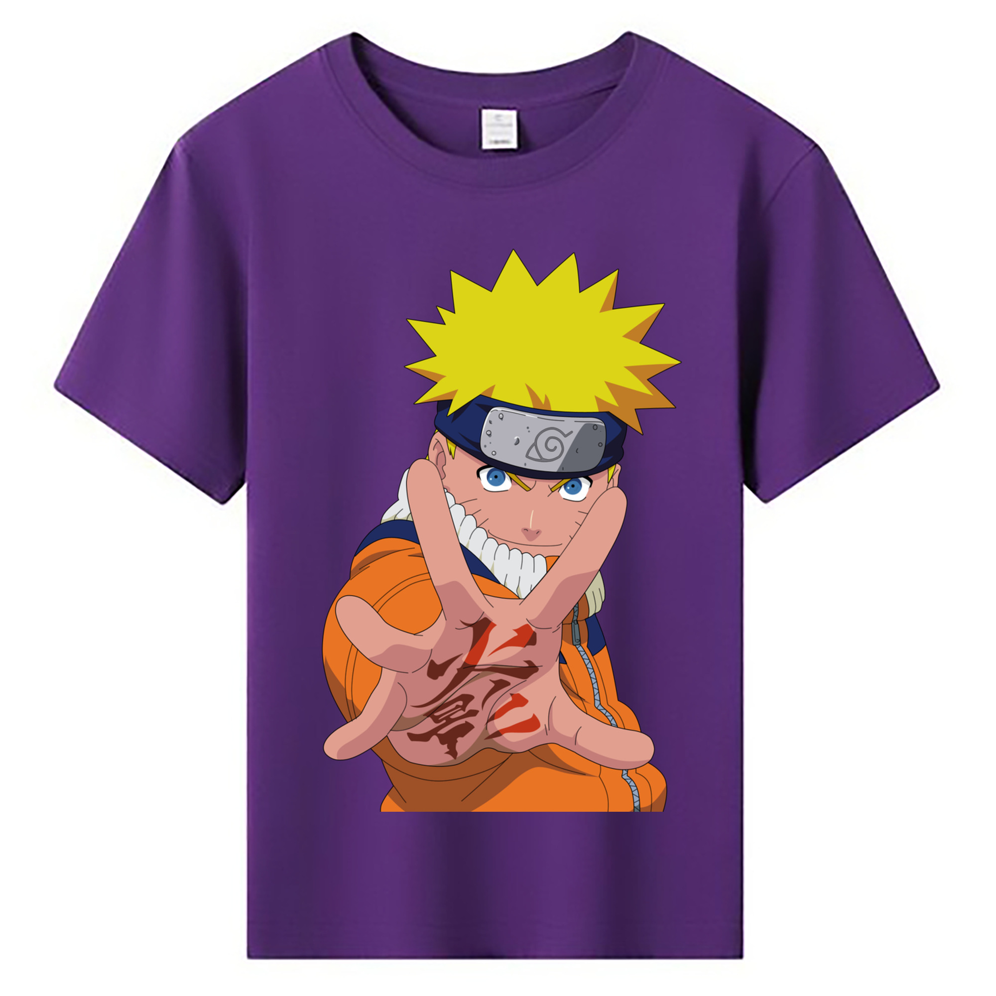 （画像用） NARUTO -ナルト- うずまき ナルト Uzumaki Naruto 綿100％キッズTシャツ（フロントプリント）