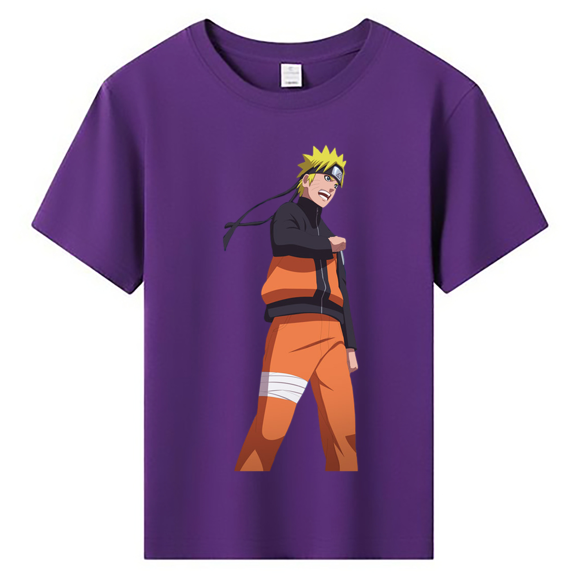 （画像用） NARUTO -ナルト- うずまき ナルト Uzumaki Naruto 綿100％キッズTシャツ（フロントプリント）