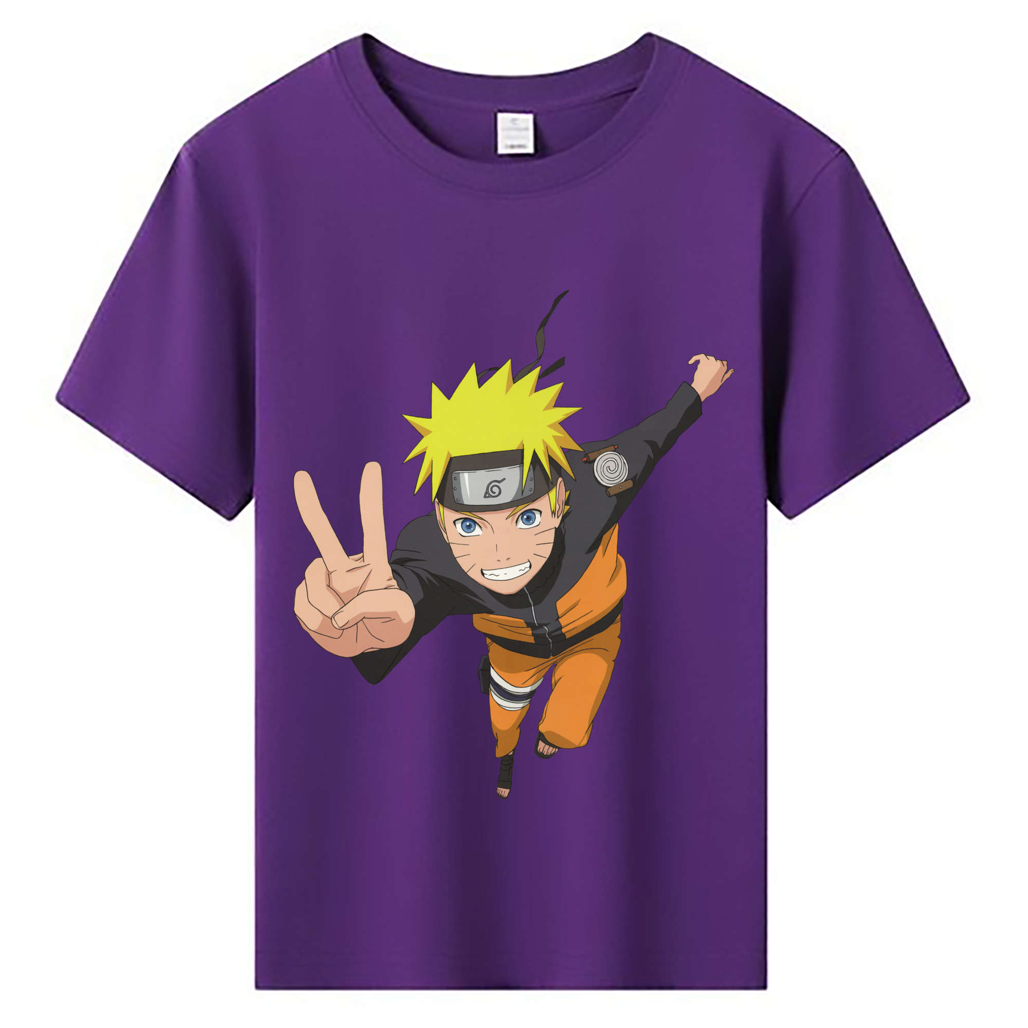 （画像用） NARUTO -ナルト- うずまき ナルト Uzumaki Naruto 綿100％キッズTシャツ（フロントプリント）