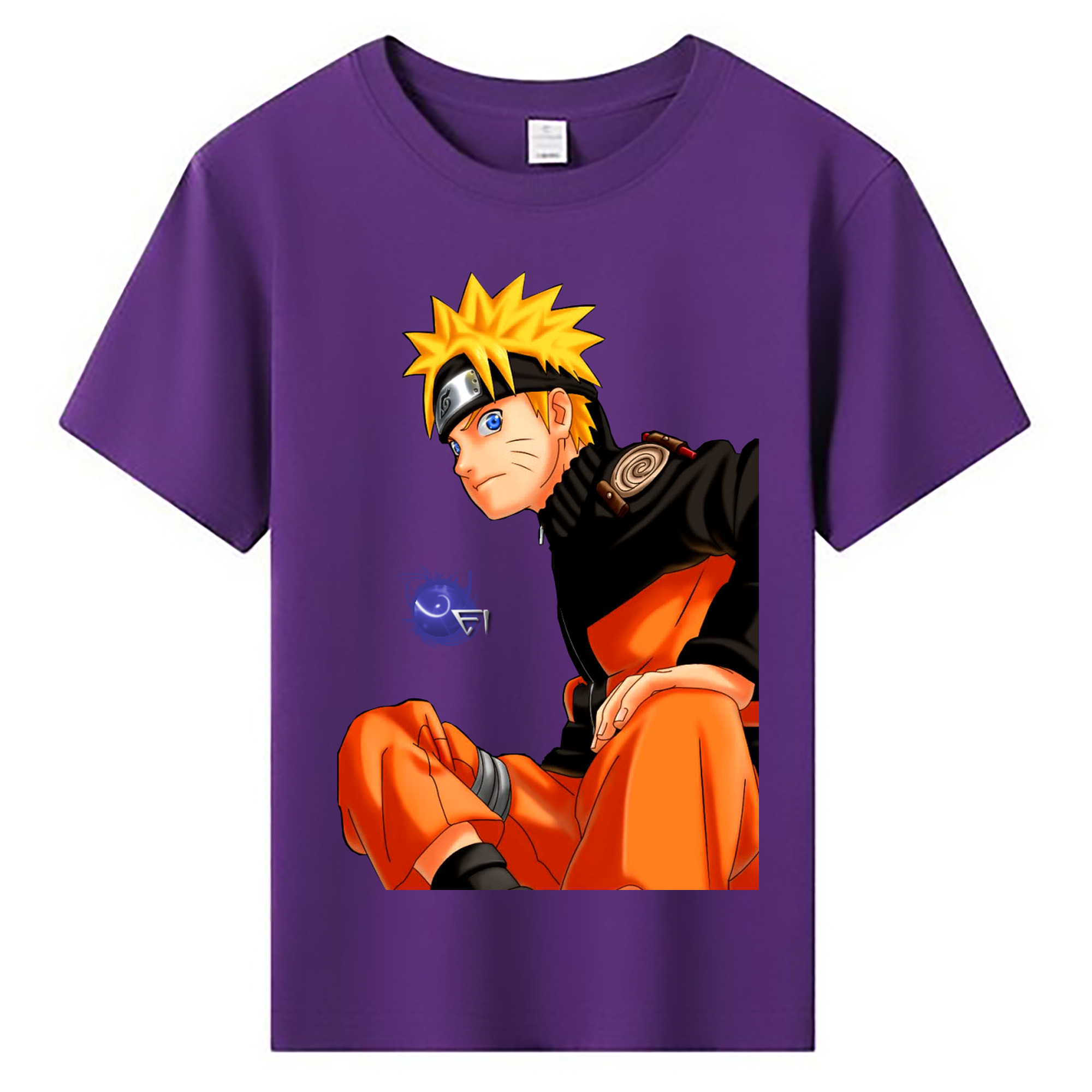 （画像用） NARUTO -ナルト- うずまき ナルト Uzumaki Naruto 綿100％キッズTシャツ（フロントプリント）