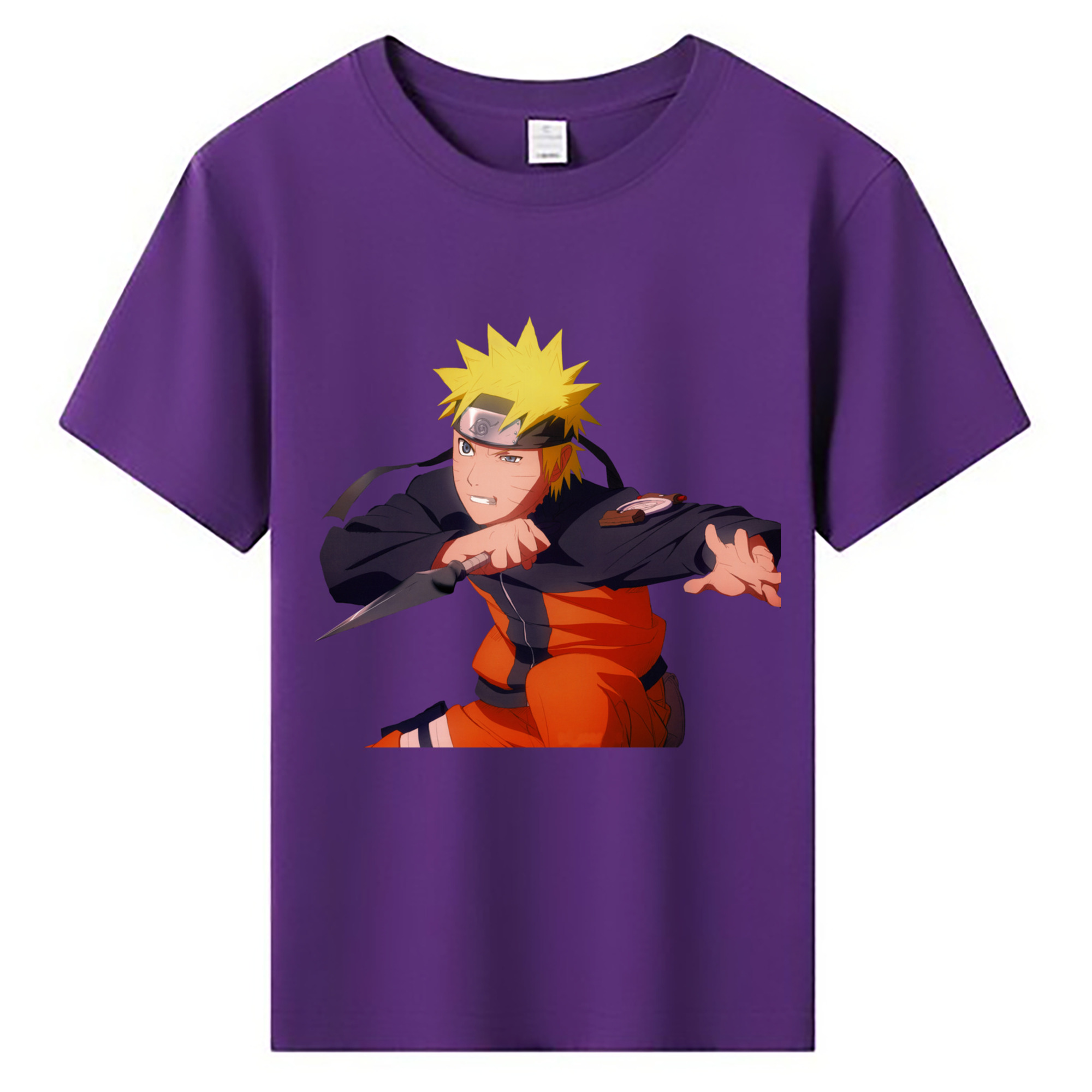 （画像用） NARUTO -ナルト- うずまき ナルト Uzumaki Naruto 綿100％キッズTシャツ（フロントプリント）