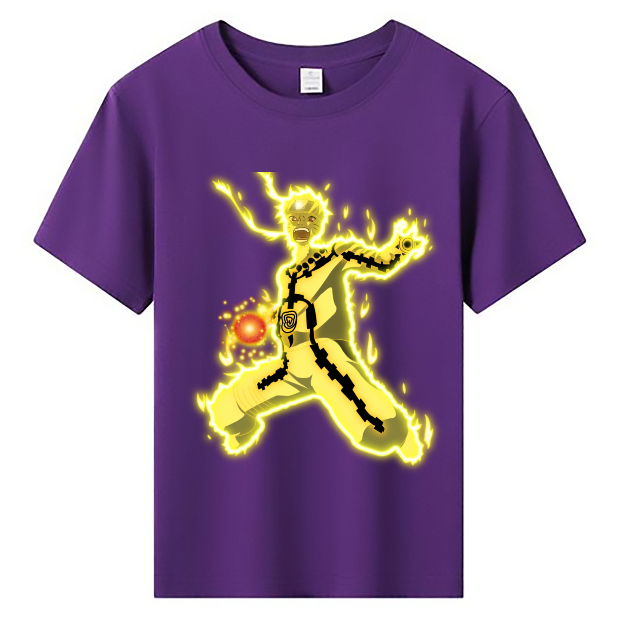 （画像用） NARUTO -ナルト- うずまき ナルト Uzumaki Naruto 綿100％キッズTシャツ（フロントプリント）