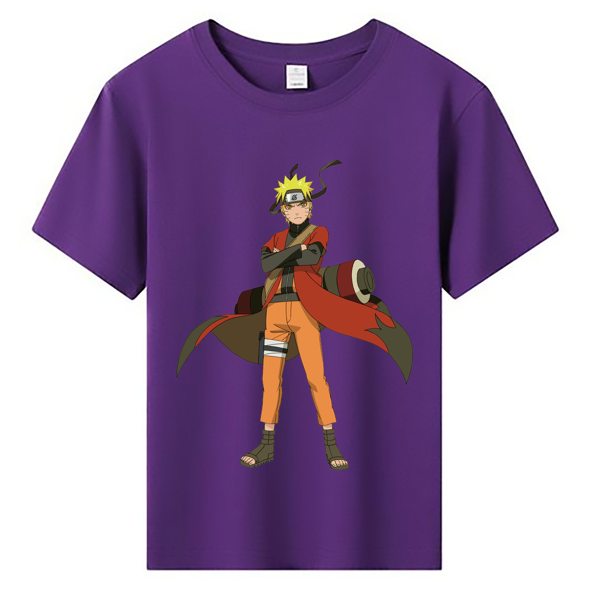 （画像用） NARUTO -ナルト- うずまき ナルト Uzumaki Naruto 綿100％キッズTシャツ（フロントプリント）