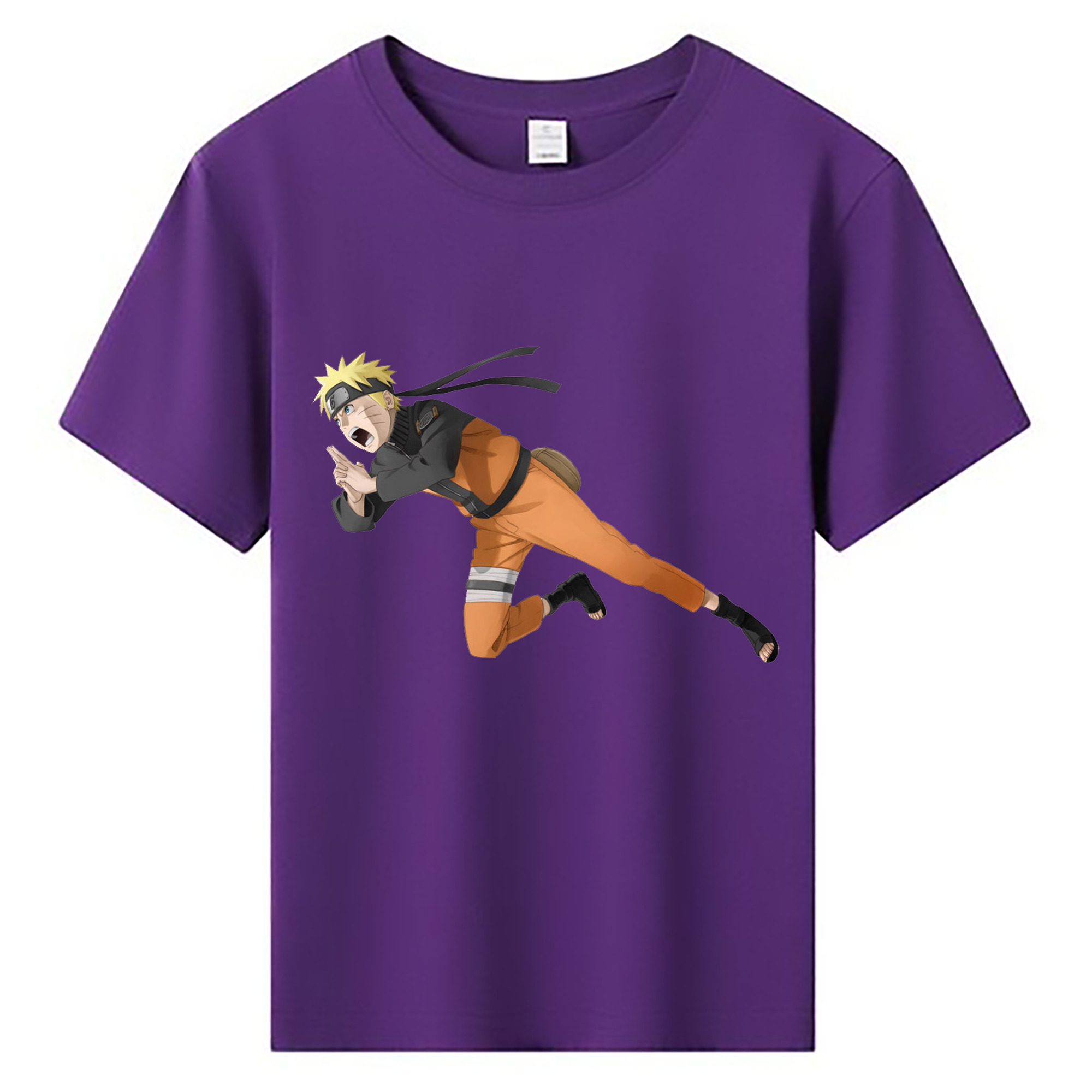 （画像用） NARUTO -ナルト- うずまき ナルト Uzumaki Naruto 綿100％キッズTシャツ（フロントプリント）