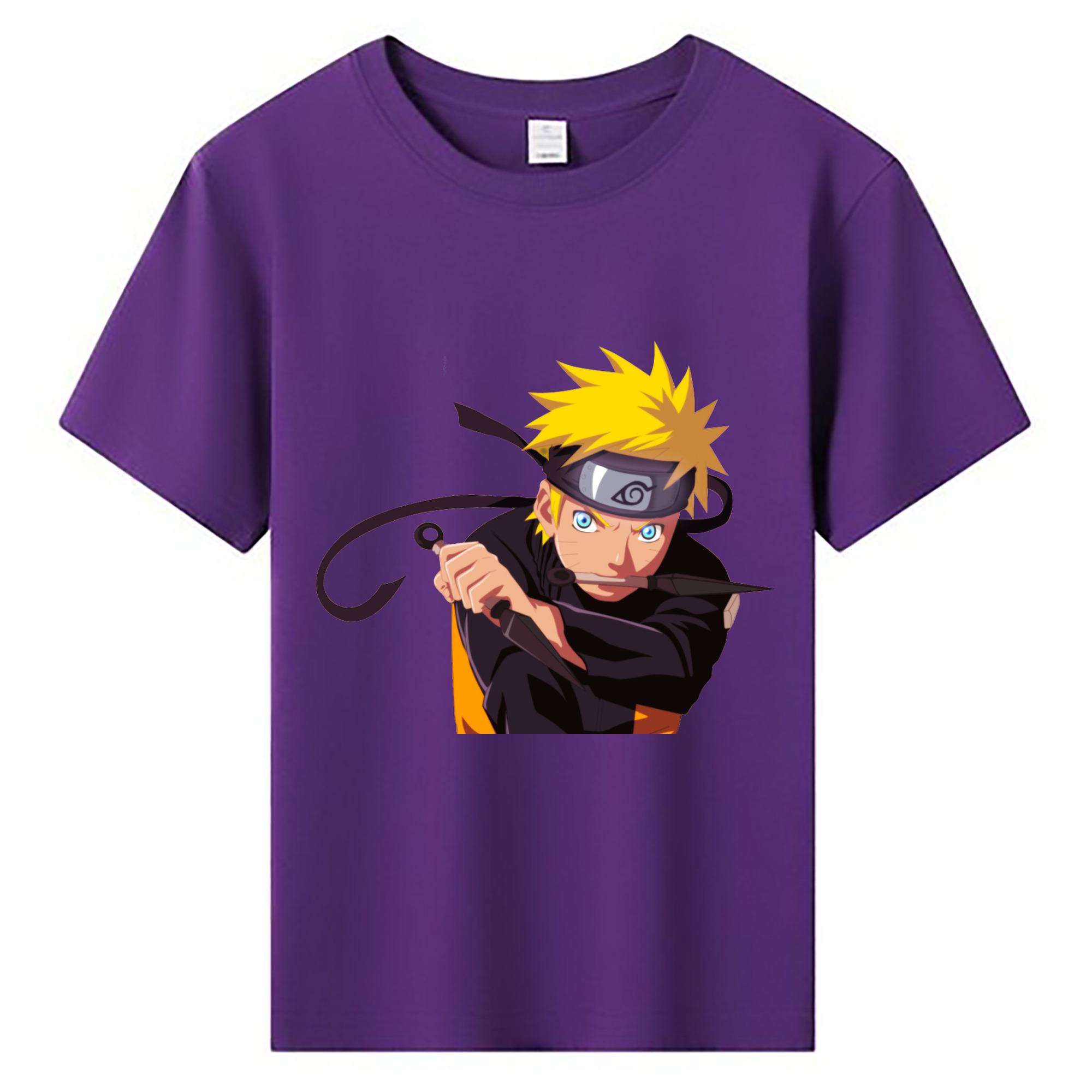 （画像用） NARUTO -ナルト- うずまき ナルト Uzumaki Naruto 綿100％キッズTシャツ（フロントプリント）