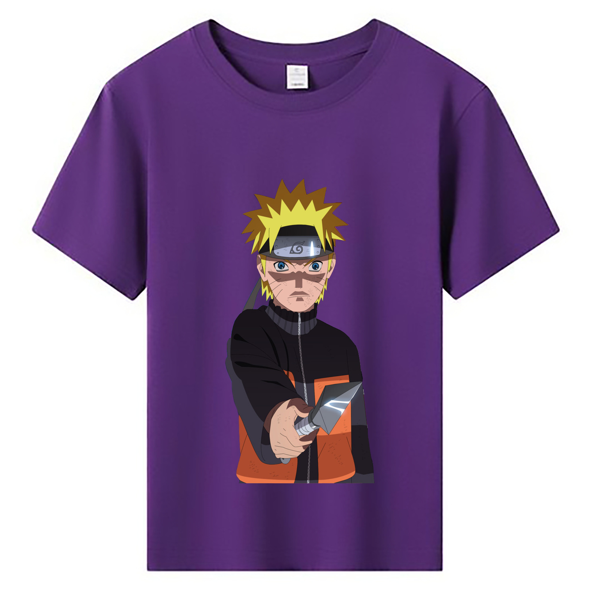（画像用） NARUTO -ナルト- うずまき ナルト Uzumaki Naruto 綿100％キッズTシャツ（フロントプリント）