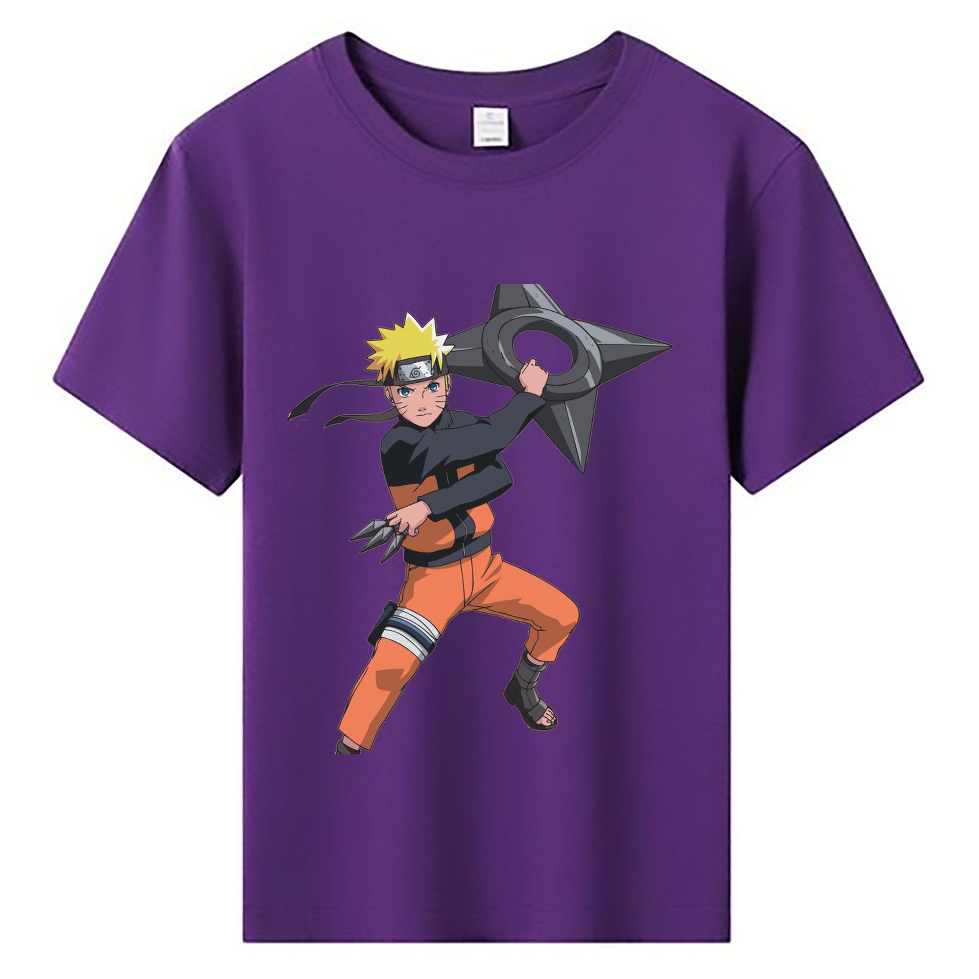 （画像用） NARUTO -ナルト- うずまき ナルト Uzumaki Naruto 綿100％キッズTシャツ（フロントプリント）