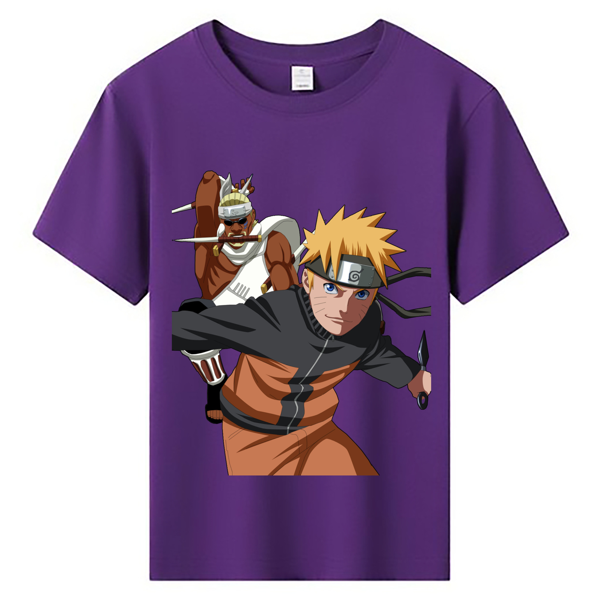 （画像用） NARUTO -ナルト- うずまき ナルト Uzumaki Naruto 綿100％キッズTシャツ（フロントプリント）