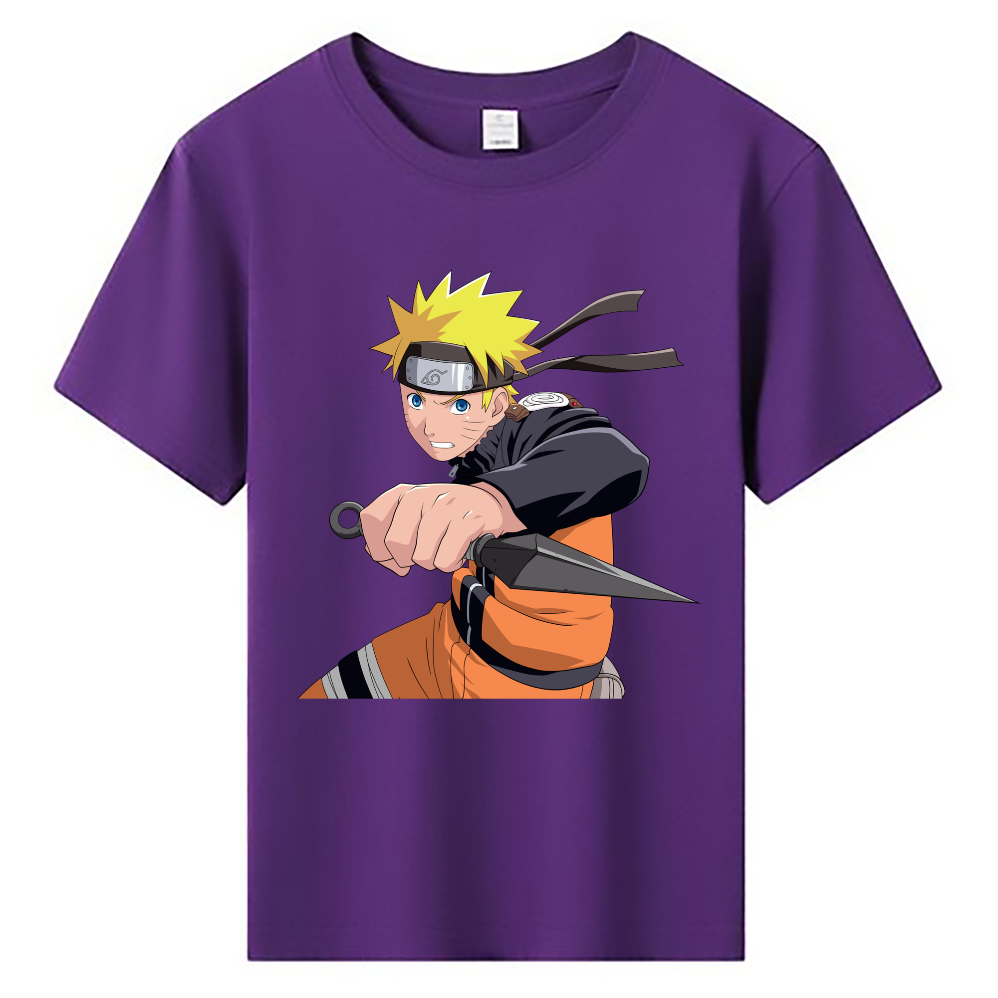 （画像用） NARUTO -ナルト- うずまき ナルト Uzumaki Naruto 綿100％キッズTシャツ（フロントプリント）