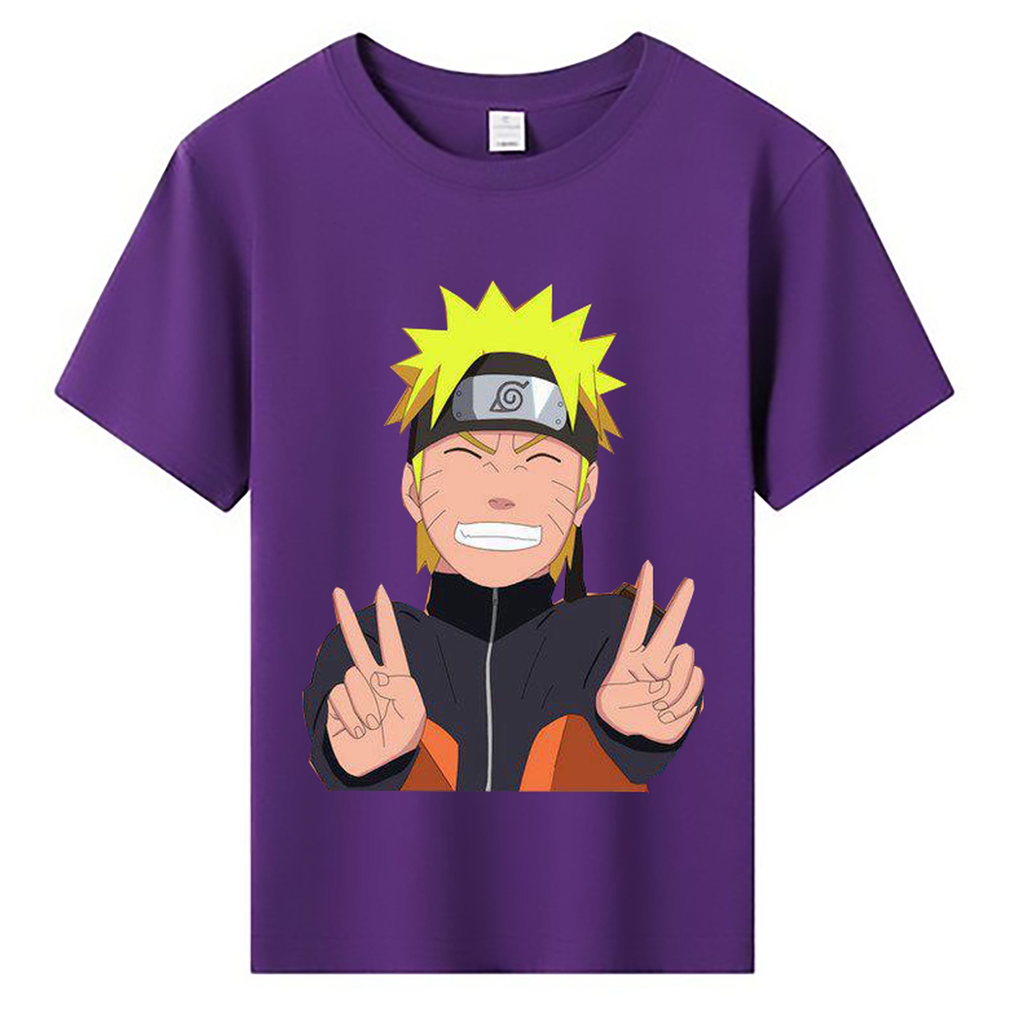 （画像用） NARUTO -ナルト- うずまき ナルト Uzumaki Naruto 綿100％キッズTシャツ（フロントプリント）