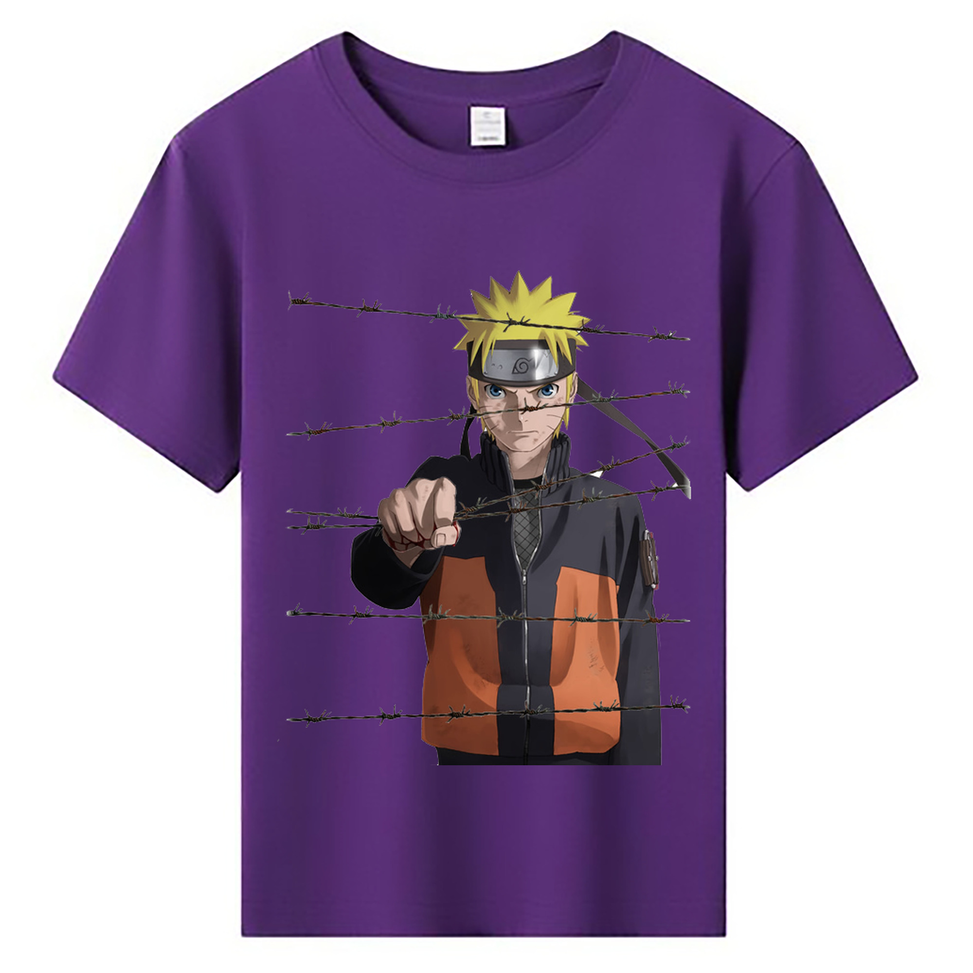 （画像用） NARUTO -ナルト- うずまき ナルト Uzumaki Naruto 綿100％キッズTシャツ（フロントプリント）