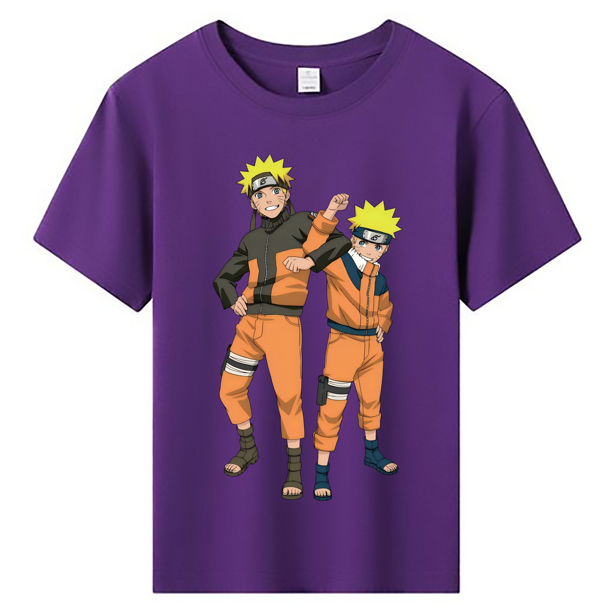 （画像用） NARUTO -ナルト- うずまき ナルト Uzumaki Naruto 綿100％キッズTシャツ（フロントプリント）