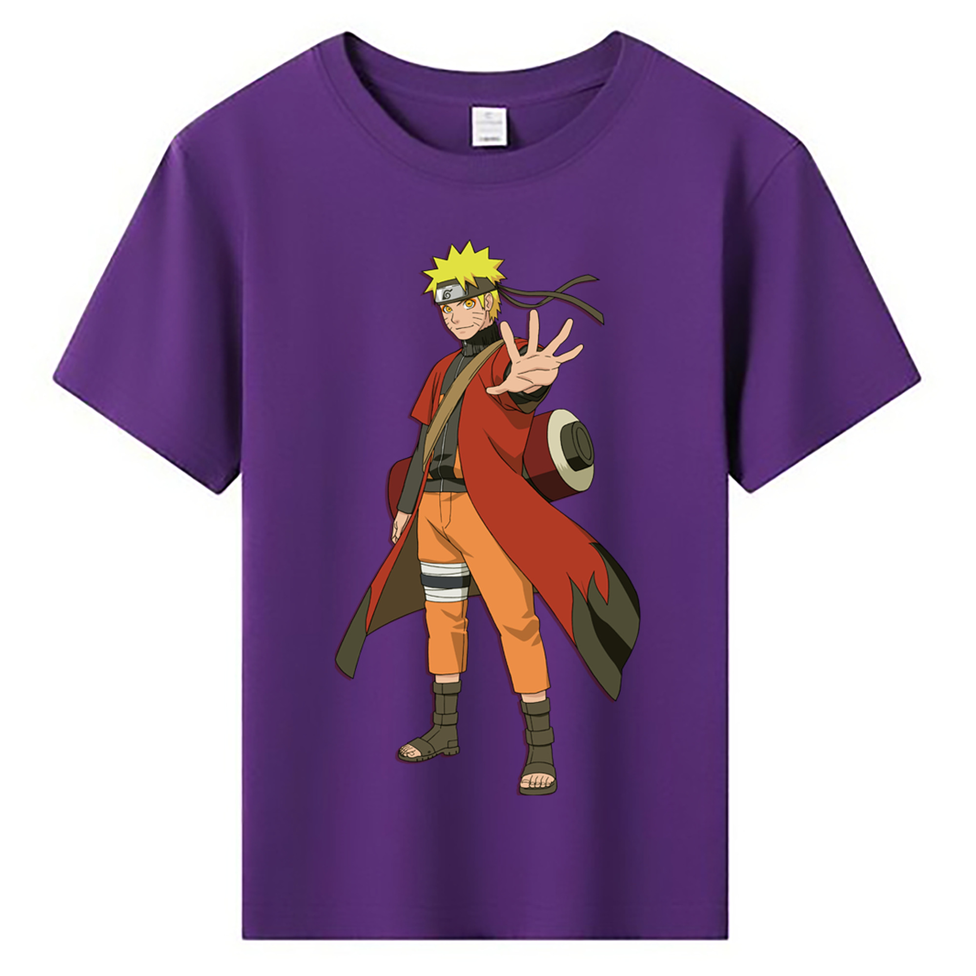 （画像用） NARUTO -ナルト- うずまき ナルト Uzumaki Naruto 綿100％キッズTシャツ（フロントプリント）