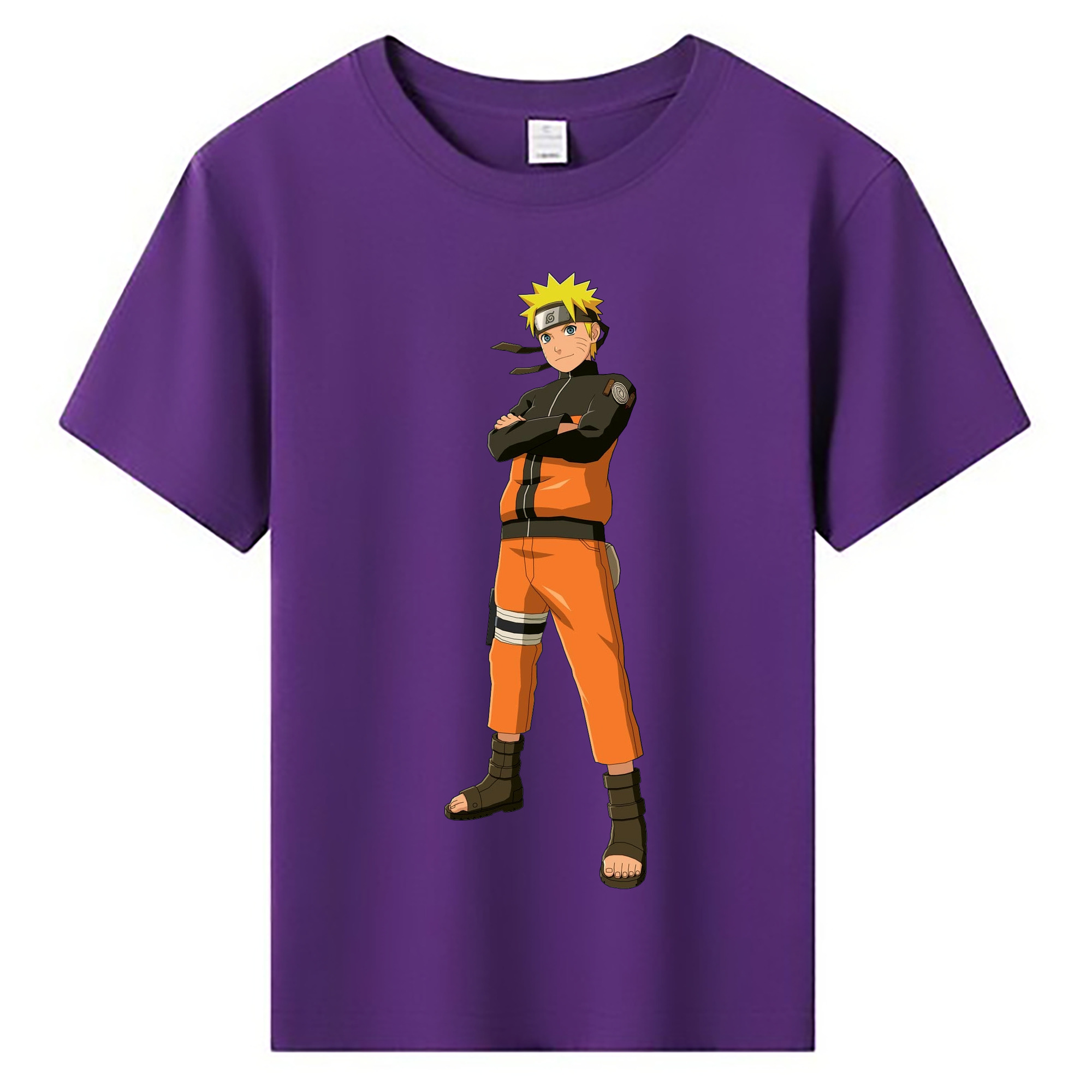（画像用） NARUTO -ナルト- うずまき ナルト Uzumaki Naruto 綿100％キッズTシャツ（フロントプリント）