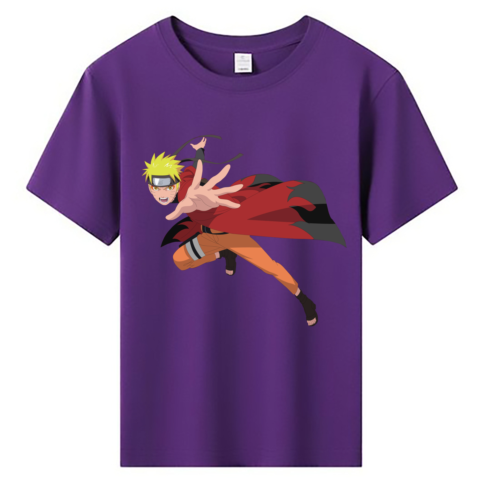 （画像用） NARUTO -ナルト- うずまき ナルト Uzumaki Naruto 綿100％キッズTシャツ（フロントプリント）