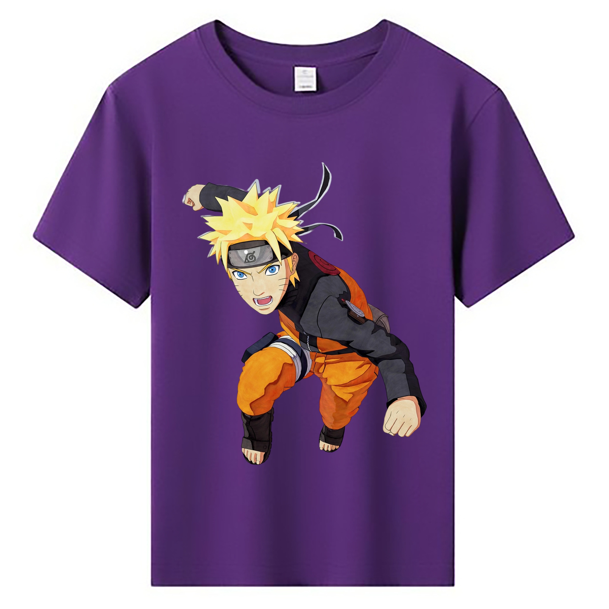 （画像用） NARUTO -ナルト- うずまき ナルト Uzumaki Naruto 綿100％キッズTシャツ（フロントプリント）