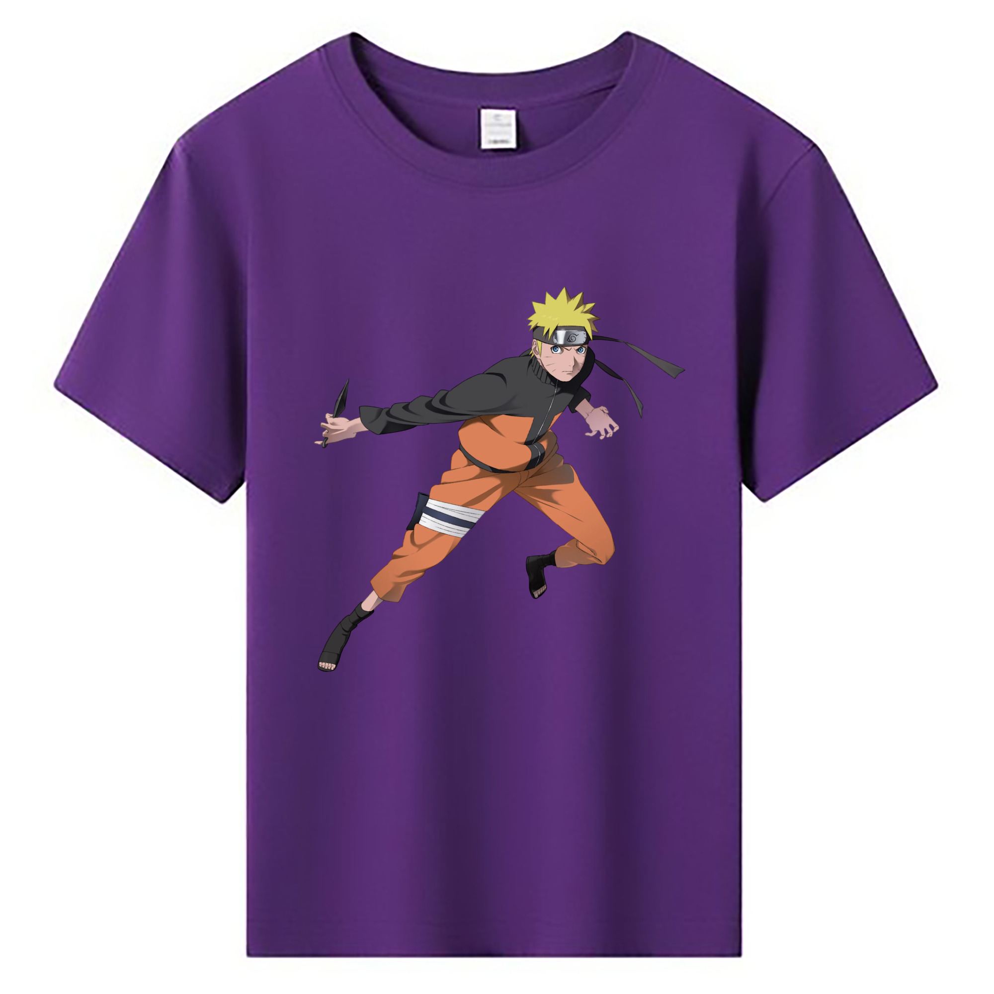 （画像用） NARUTO -ナルト- うずまき ナルト Uzumaki Naruto 綿100％キッズTシャツ（フロントプリント）