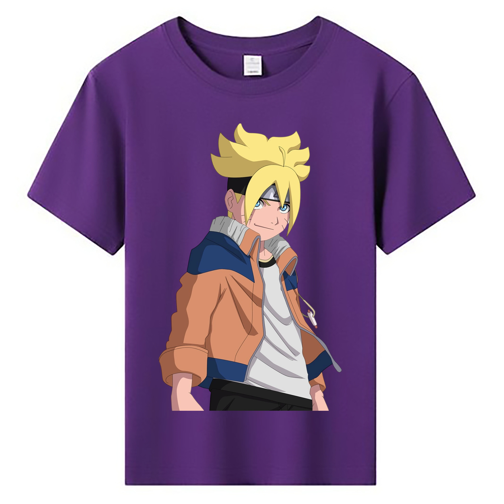 （画像用） NARUTO -ナルト- うずまき ナルト Uzumaki Naruto 綿100％キッズTシャツ（フロントプリント）