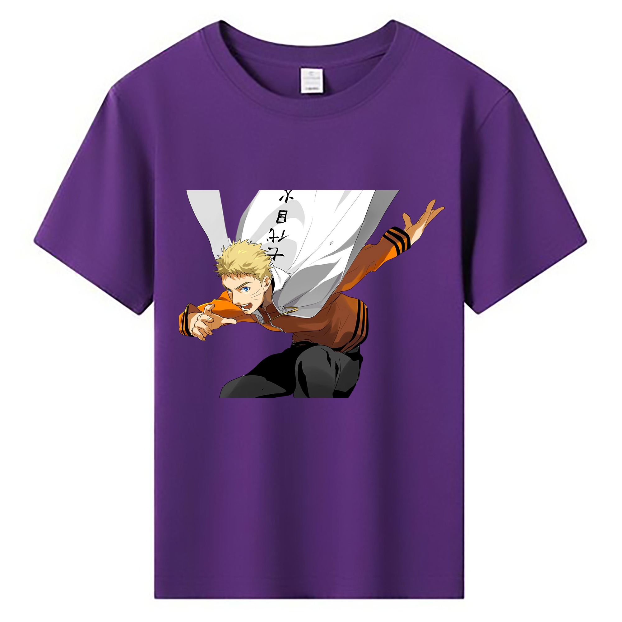 （画像用） NARUTO -ナルト- うずまき ナルト Uzumaki Naruto 綿100％キッズTシャツ（フロントプリント）