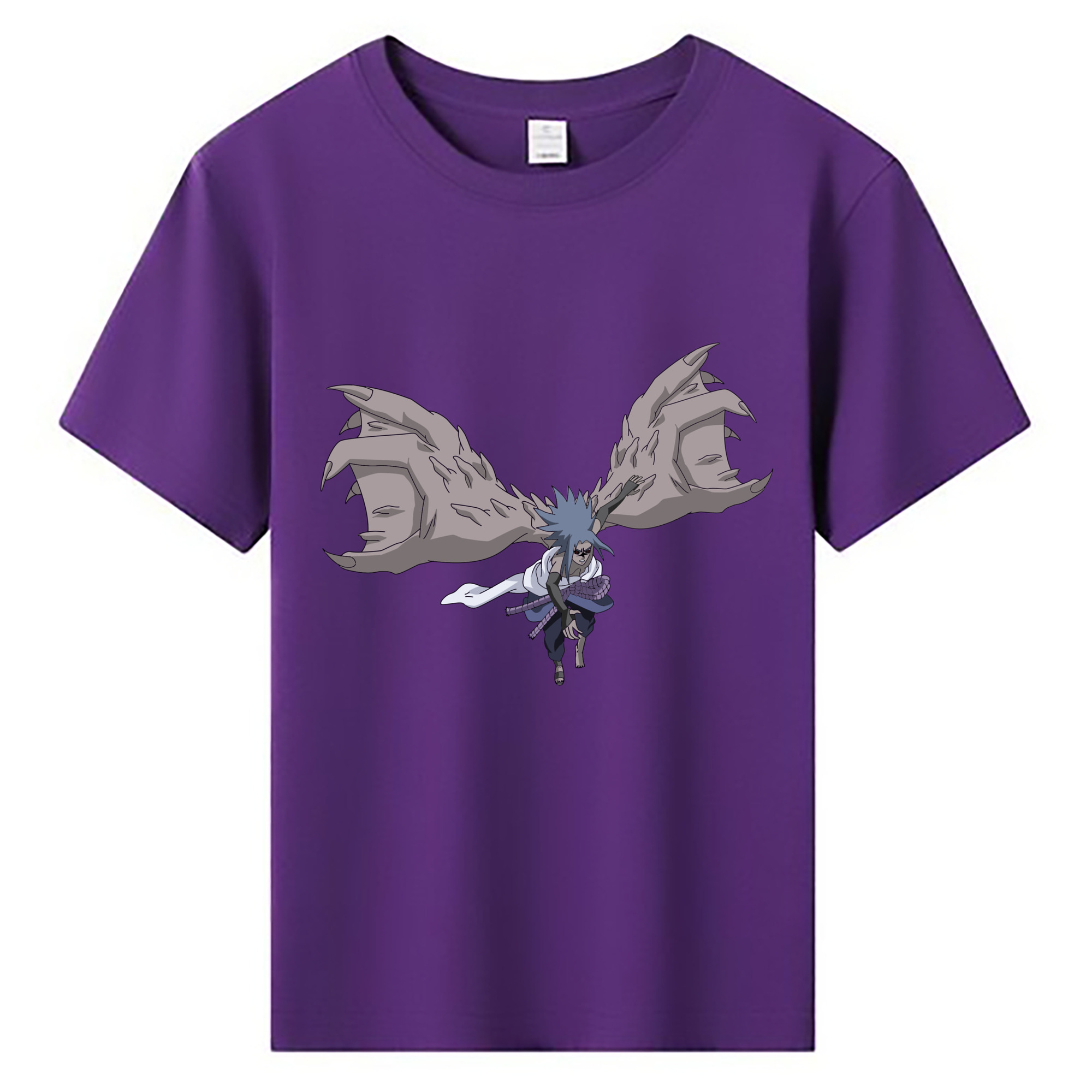 （画像用） NARUTO -ナルト- うちは サスケ Uchiha Sasuke 綿100％キッズTシャツ（フロントプリント）