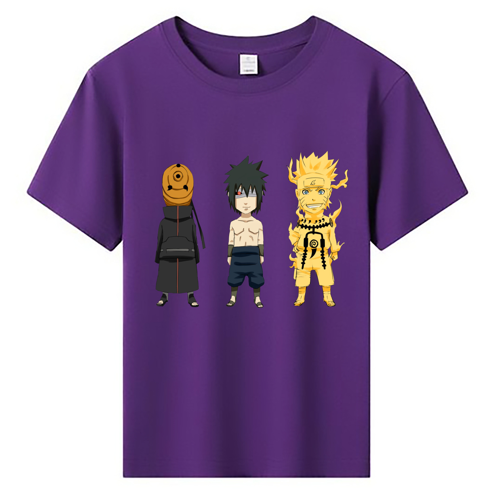 （画像用） NARUTO -ナルト- うちは サスケ Uchiha Sasuke 綿100％キッズTシャツ（フロントプリント）