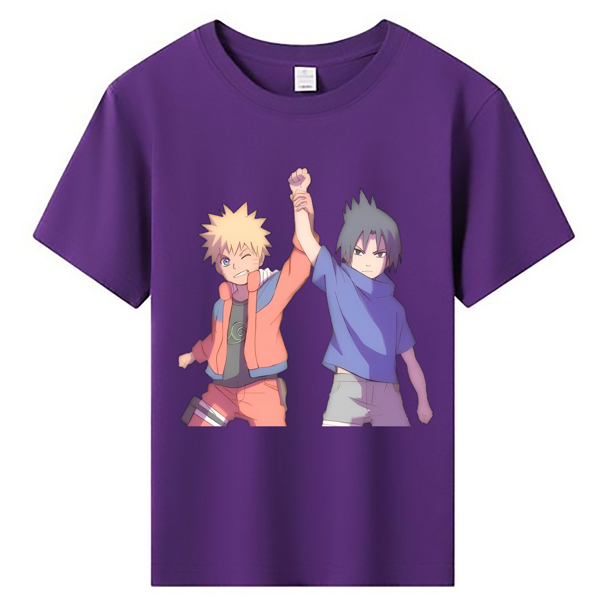 （画像用） NARUTO -ナルト- うちは サスケ Uchiha Sasuke 綿100％キッズTシャツ（フロントプリント）