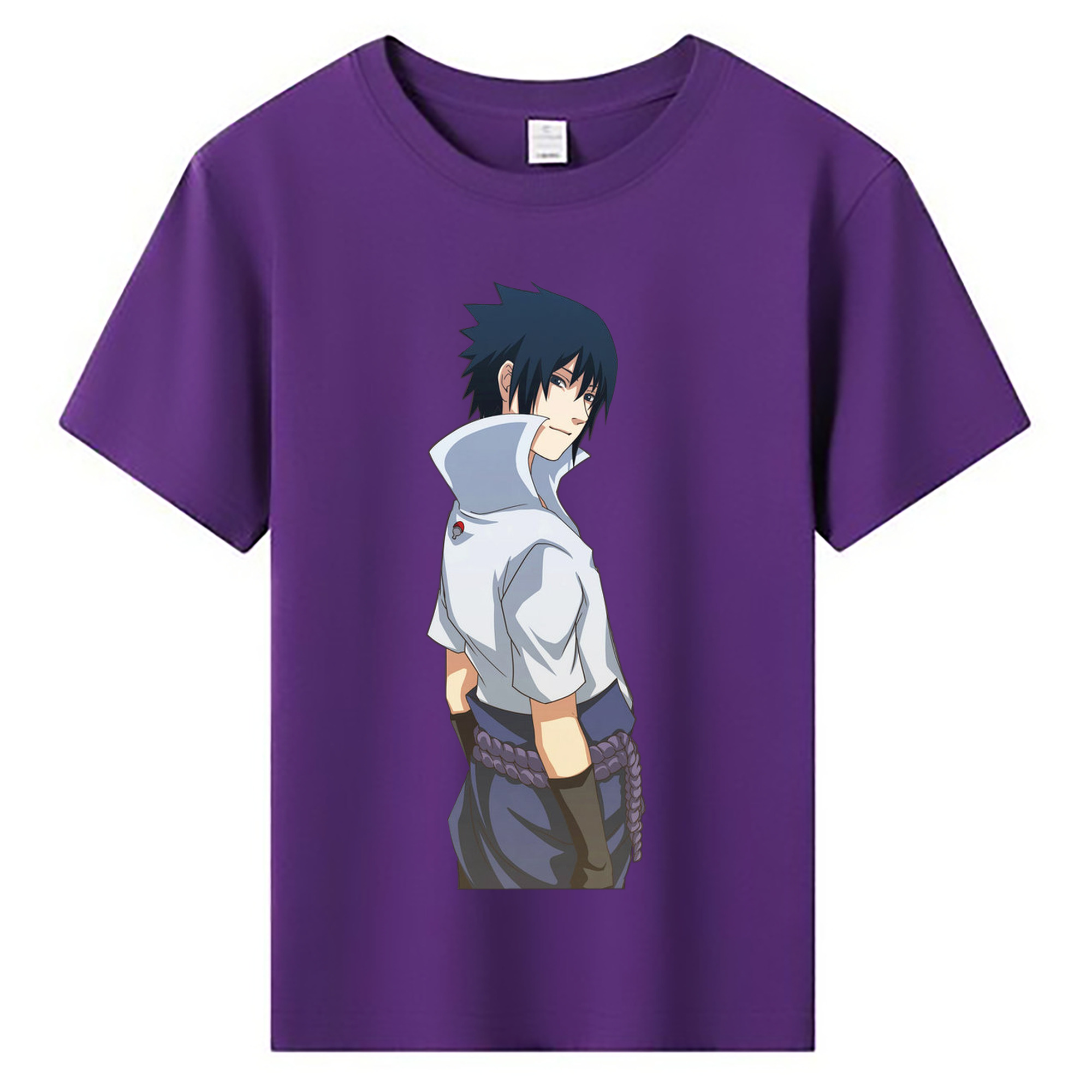 （画像用） NARUTO -ナルト- うちは サスケ Uchiha Sasuke 綿100％キッズTシャツ（フロントプリント）