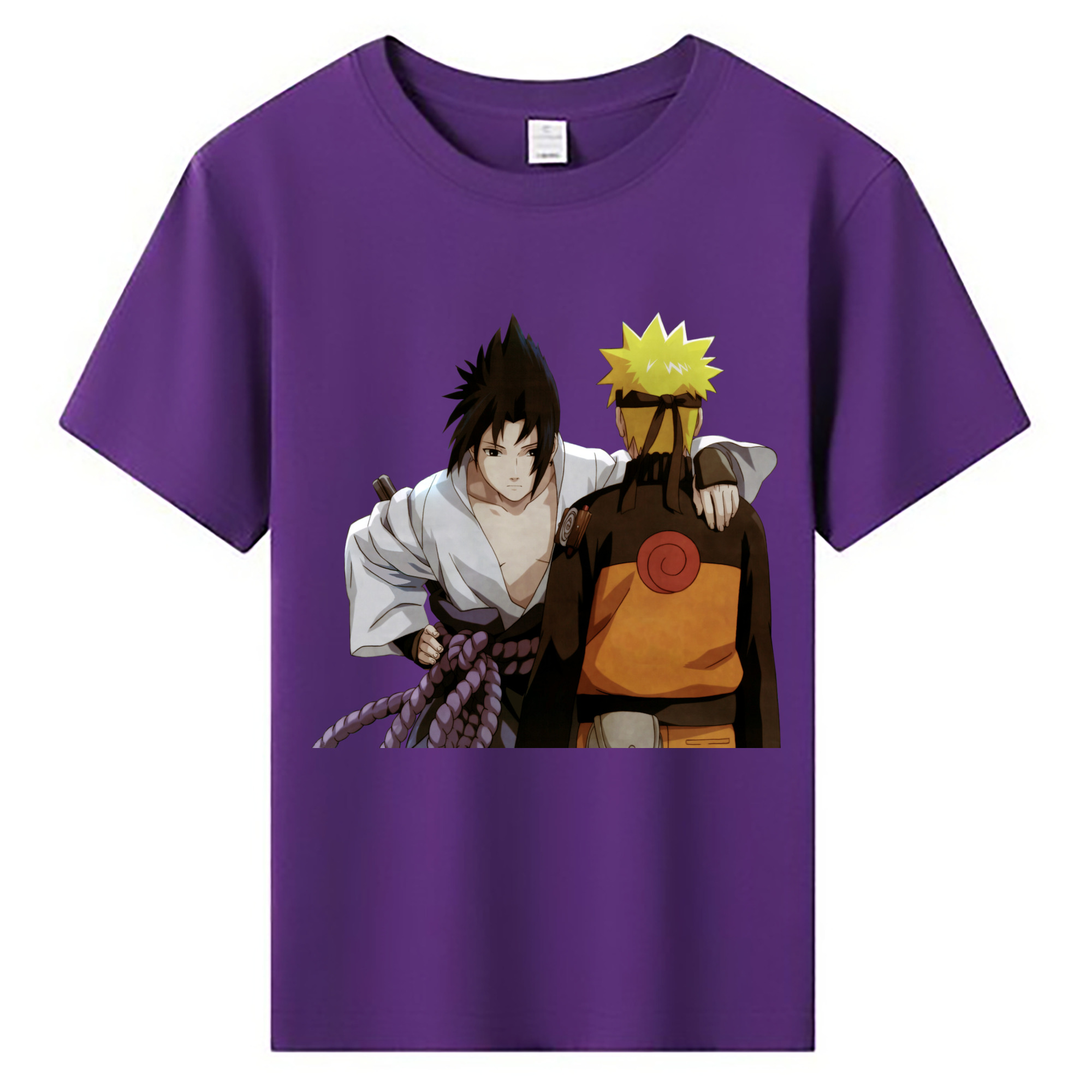 （画像用） NARUTO -ナルト- うちは サスケ Uchiha Sasuke 綿100％キッズTシャツ（フロントプリント）